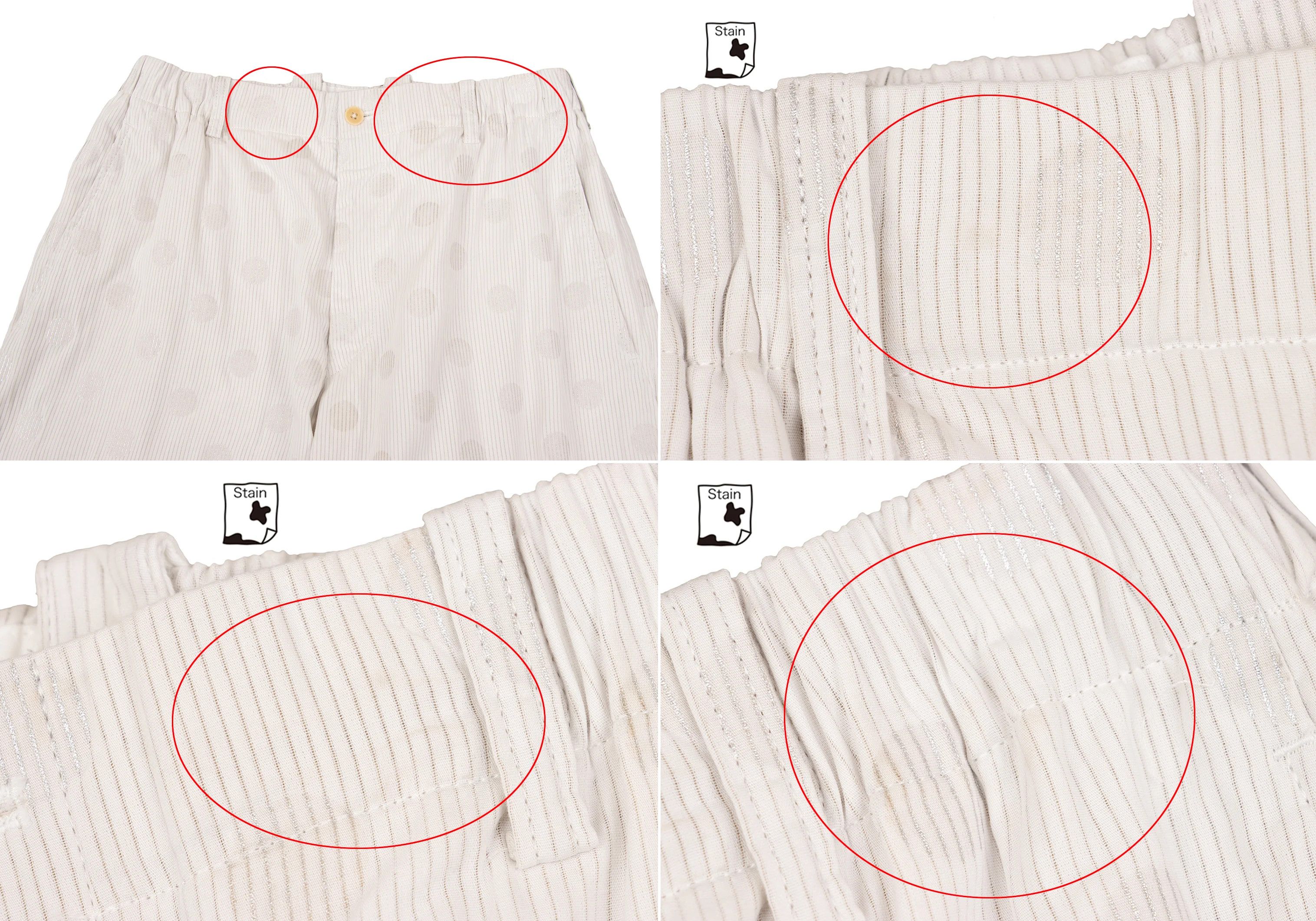 Yohji Yamamoto Yohji Yamamoto Linen Cotton Dot Stripe Pants Size US 32 / EU 48 - 4 Thumbnail