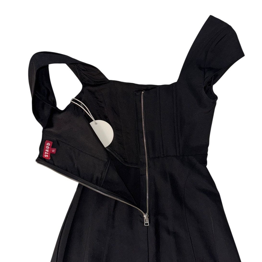 Staud NEW NWT Staud Lotus Black Corset Maxi Dress Size 00 Size XXS / US 00 / IT 34 - 7 Thumbnail