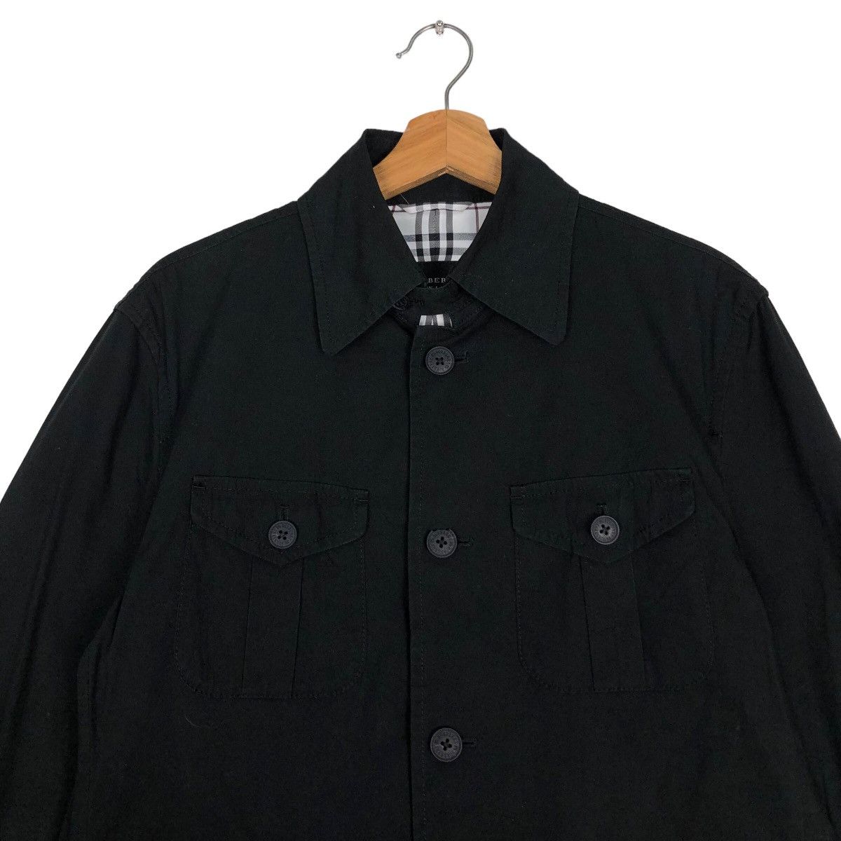 Burberry 🔥Vintage Chore Jacket Burberry Black Label Nova Check Size US M / EU 48-50 / 2 - 3 Thumbnail