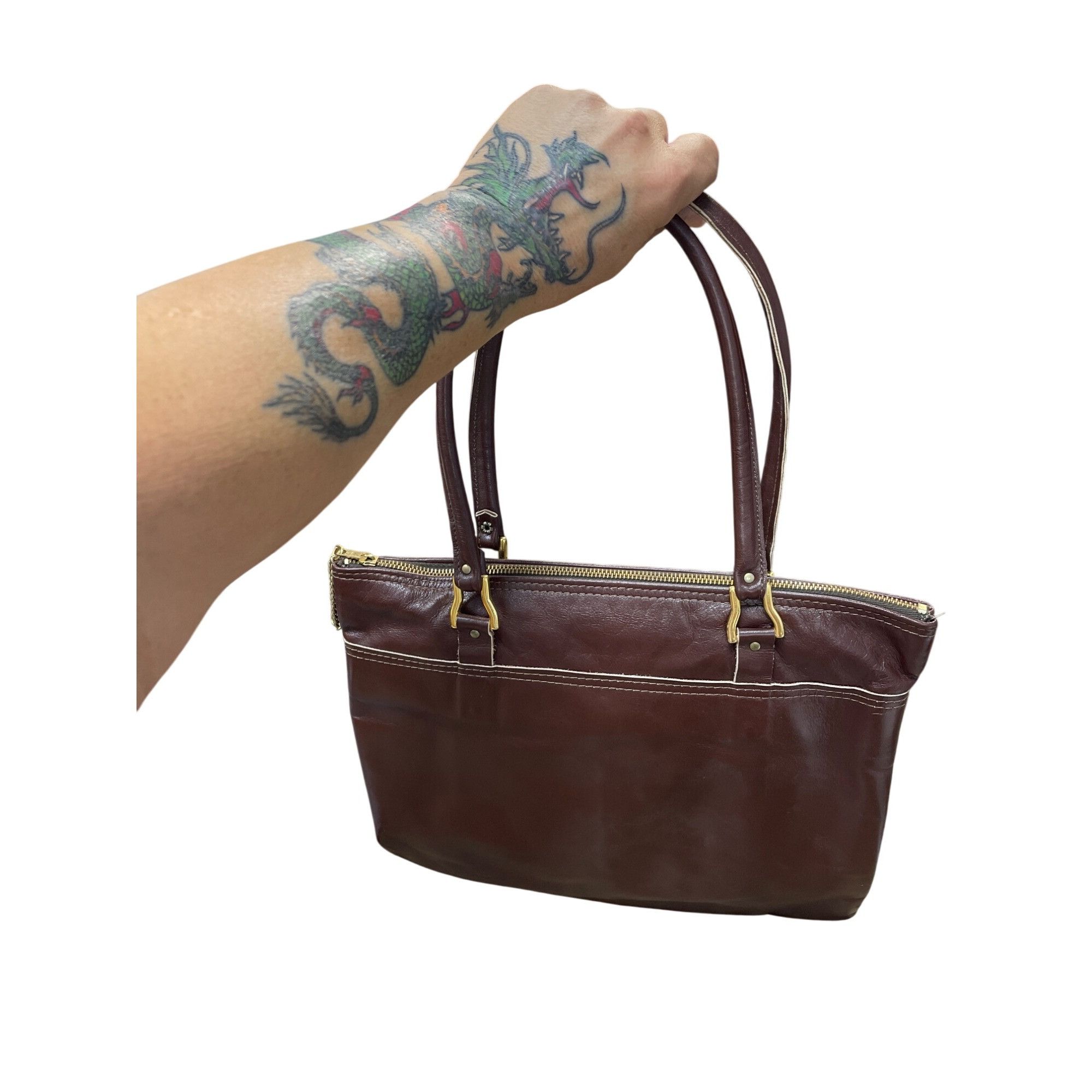 Other Moiseff Original BLS womans brown leather shoulder handbag M Size ONE SIZE - 13 Thumbnail