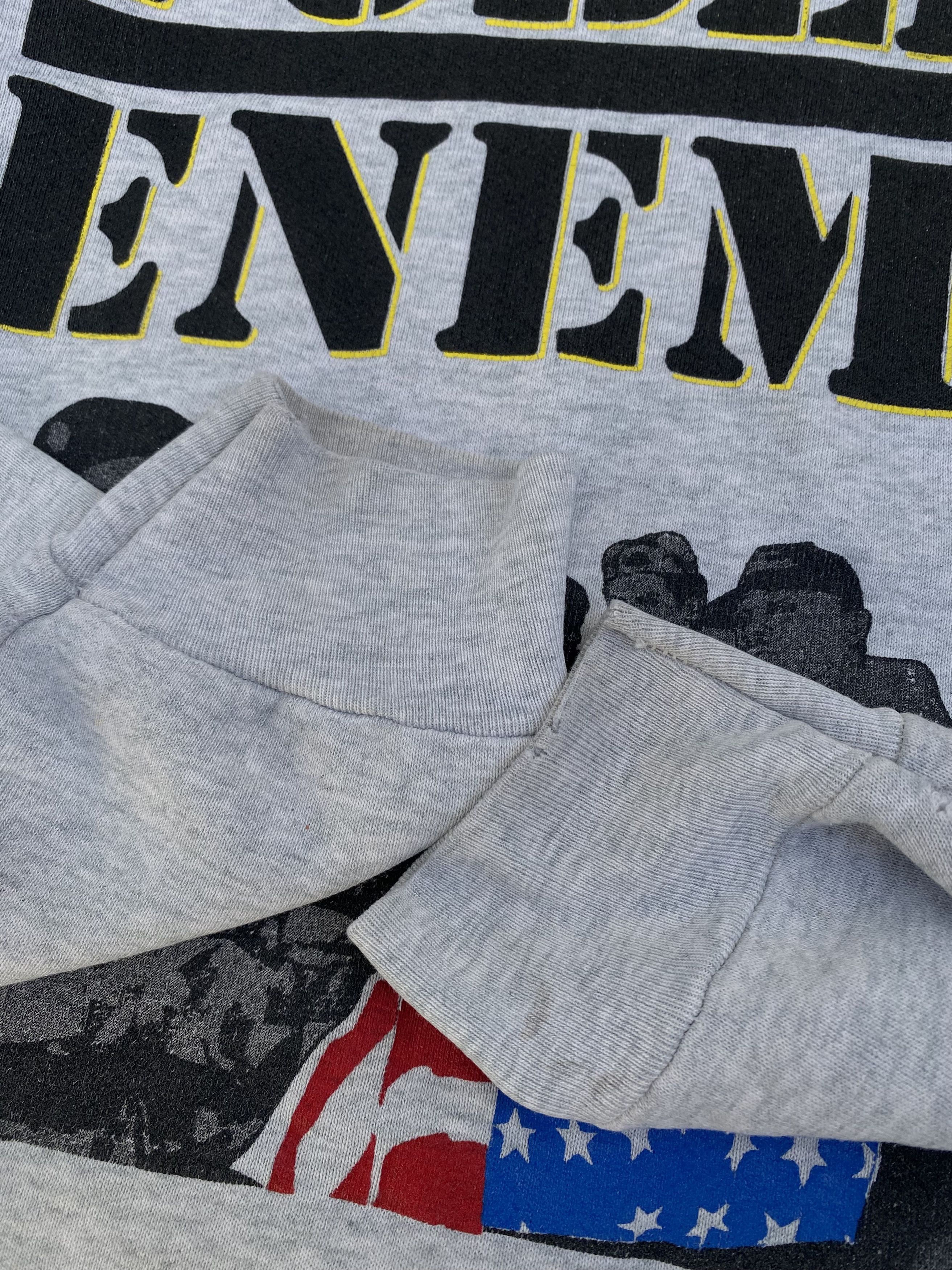 Public Enemy × Rap Tees Vintage 80s Public Enemy Sweatshirt Size US L / EU 52-54 / 3 - 4 Thumbnail