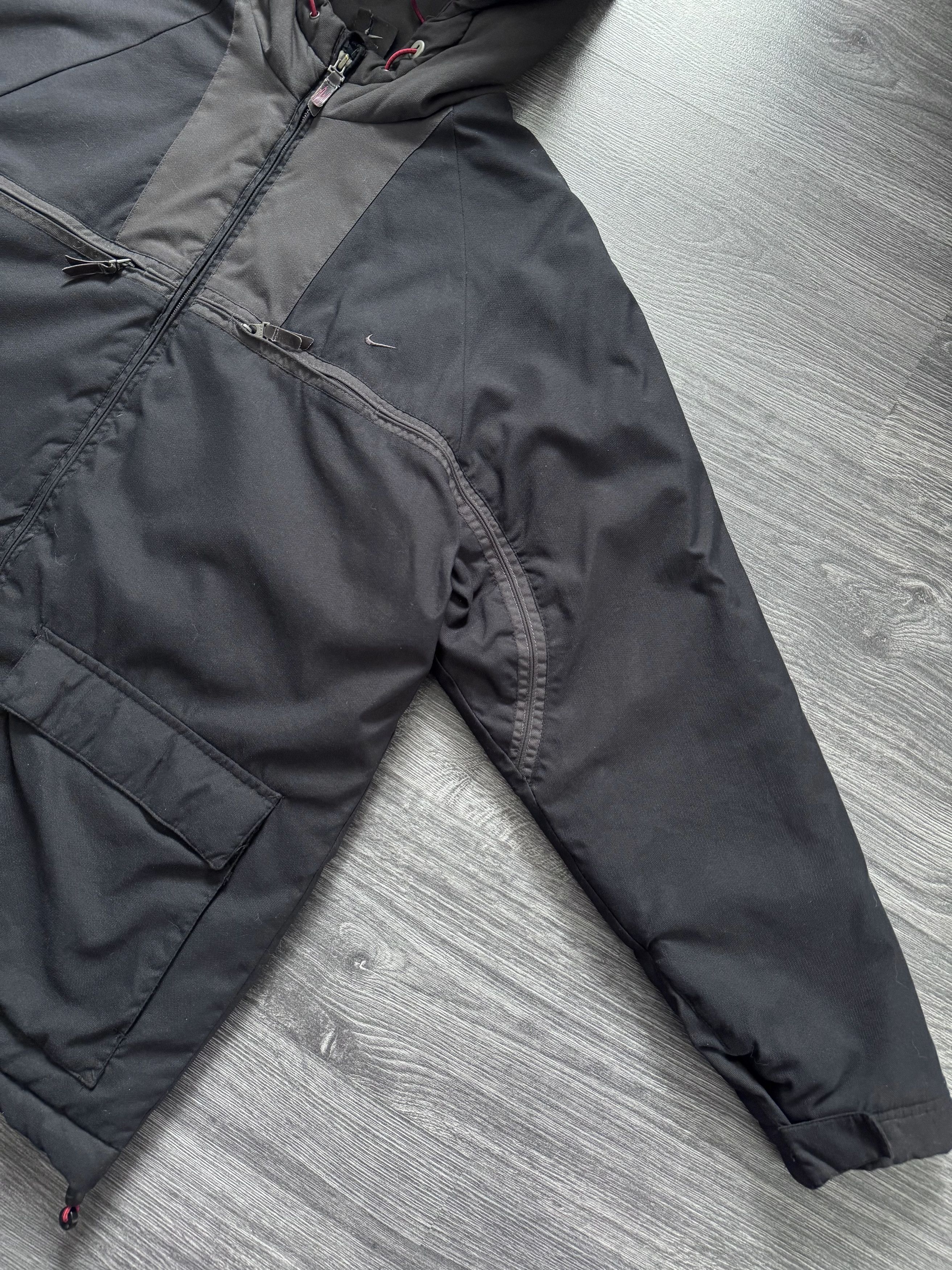 Nike Vintage Nike Swoosh Hooded Winted Jacket Y2K Drill Size US M / EU 48-50 / 2 - 6 Thumbnail