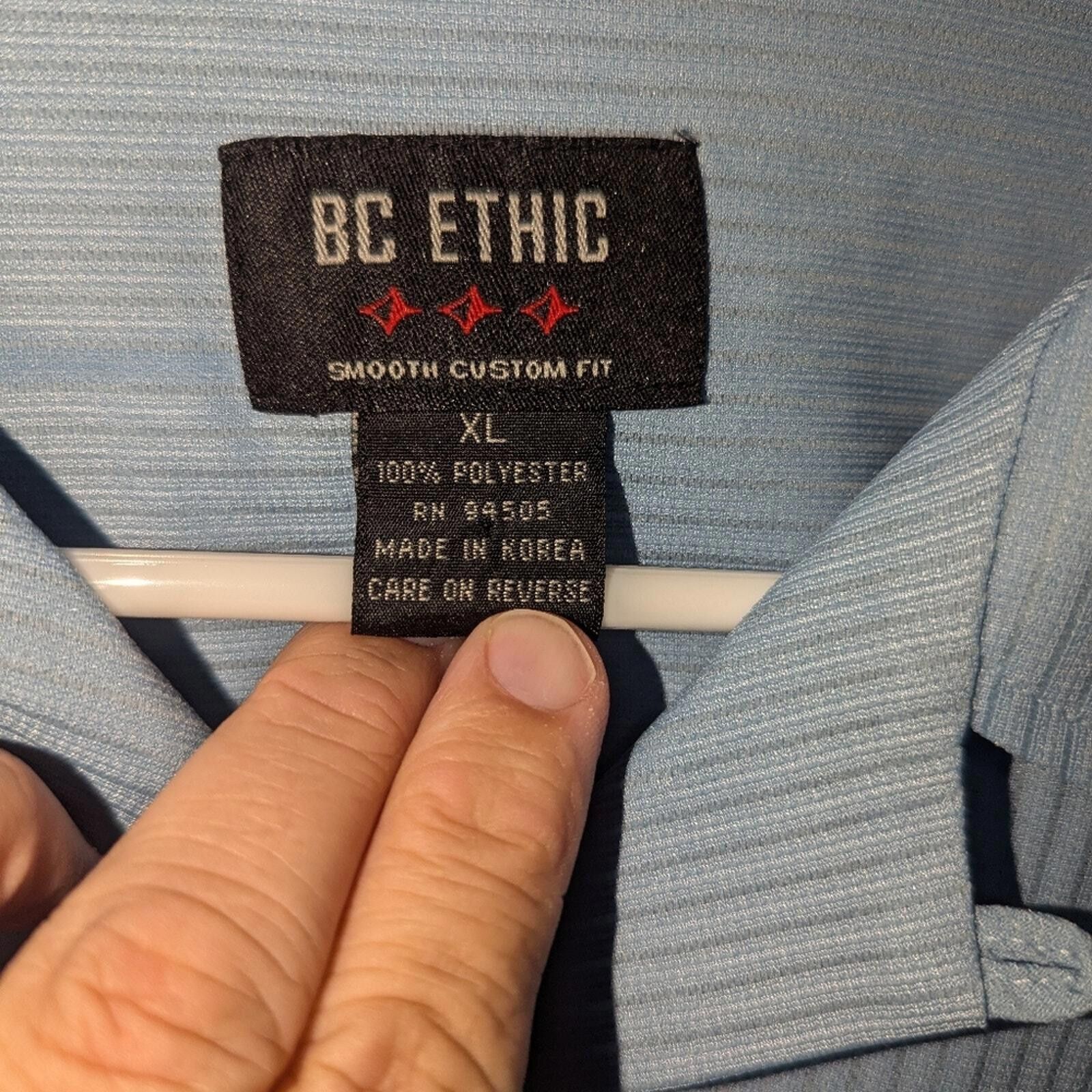 Bc Ethic Vintage BC Ethic Shirt Men XL Blue Bowling Lounge Retro Size US XL / EU 56 / 4 - 3 Thumbnail