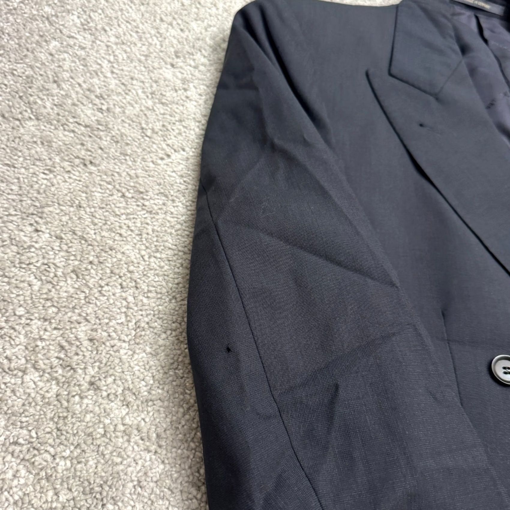 Doublet Eduard Dressier Blazer Mens 44S Navy Blue Double Breasted Virgin Wool Mientus Size 44R - 4 Thumbnail