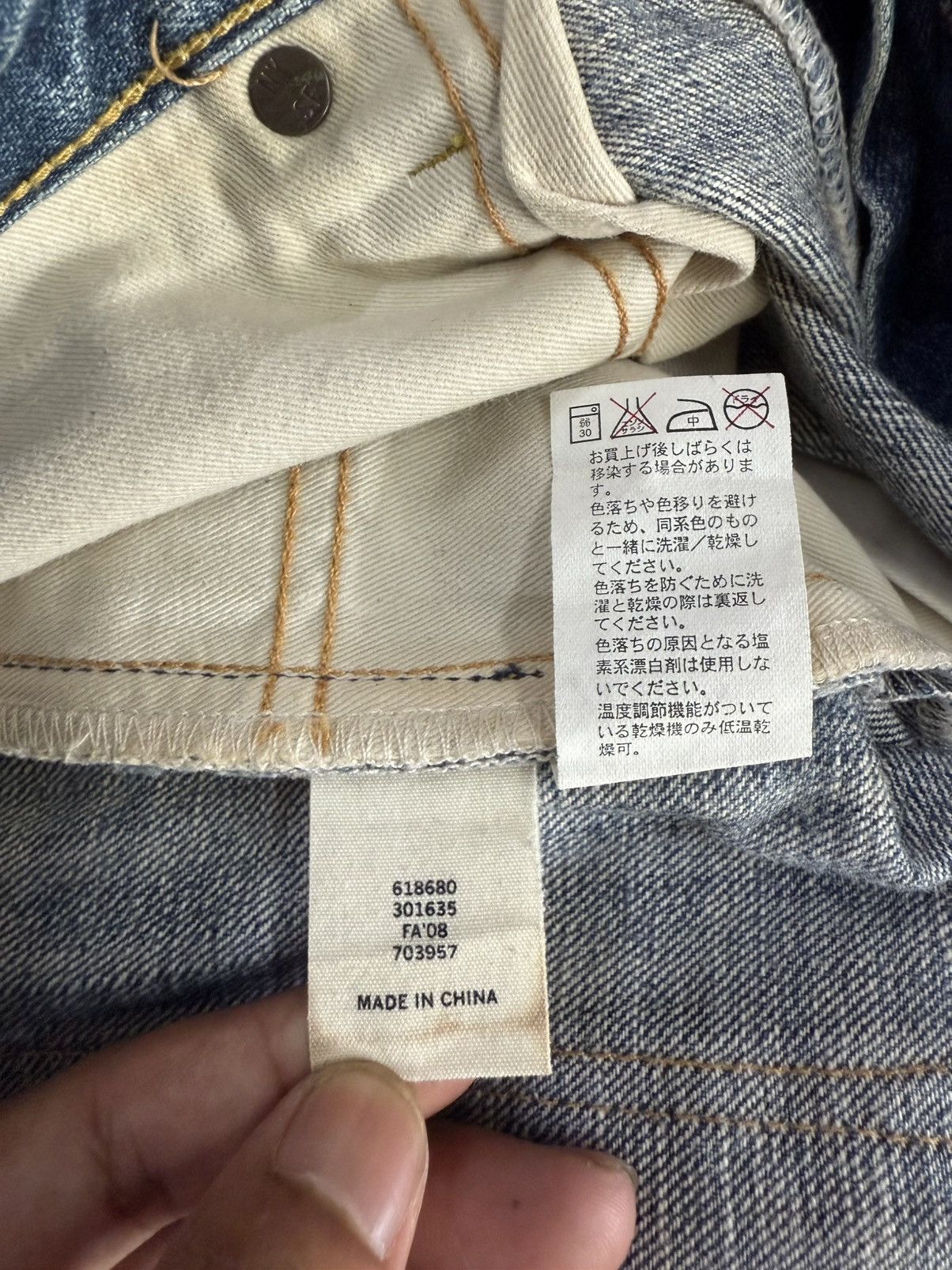 Gap Vintage Y2K Gap Baggy Distressed Nice Design Denim Jeans Size US 33 - 24 Thumbnail