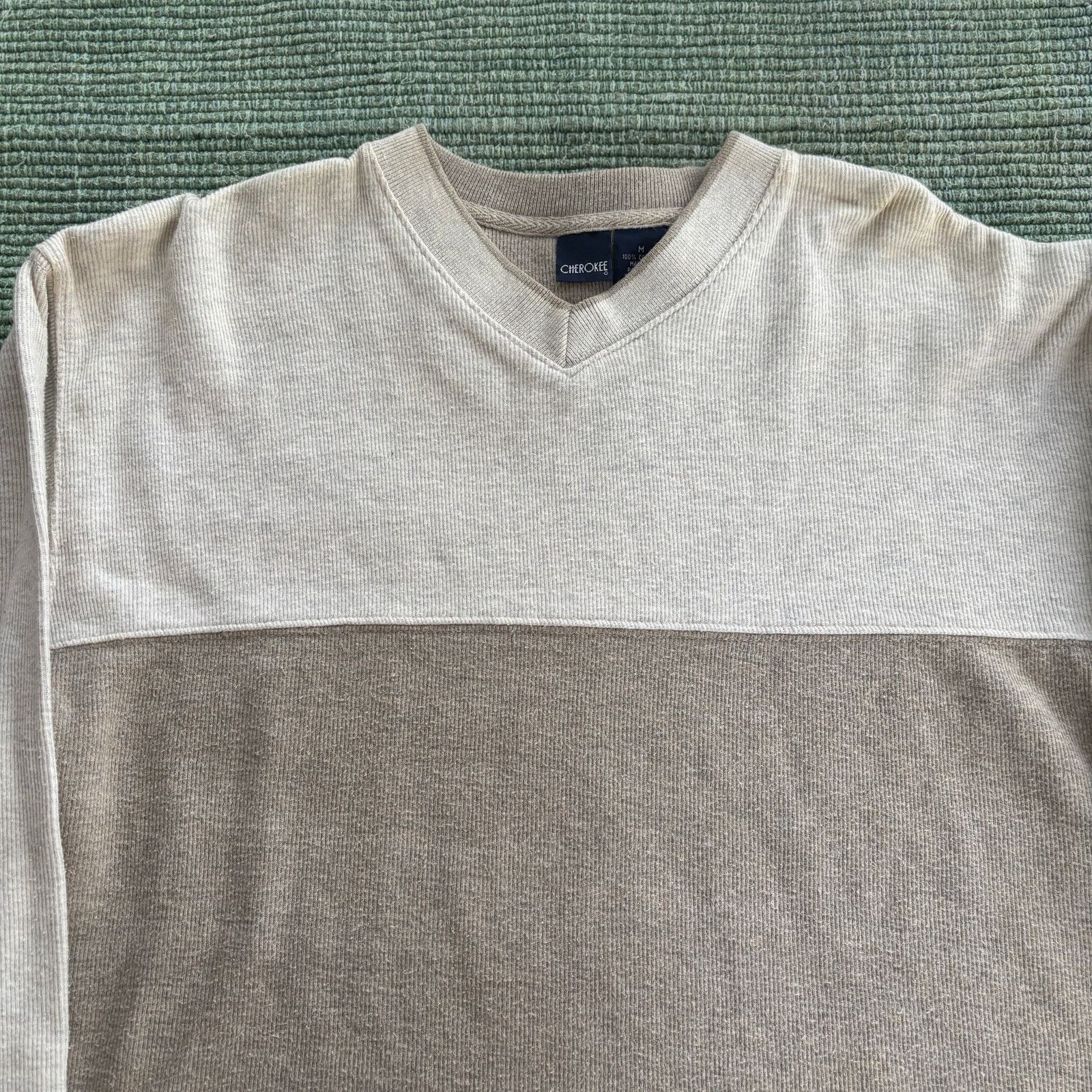 Cherokee × Vintage Vintage Y2K cotton Cherokee two tone long sleeve sweater Size US M / EU 48-50 / 2 - 2 Thumbnail