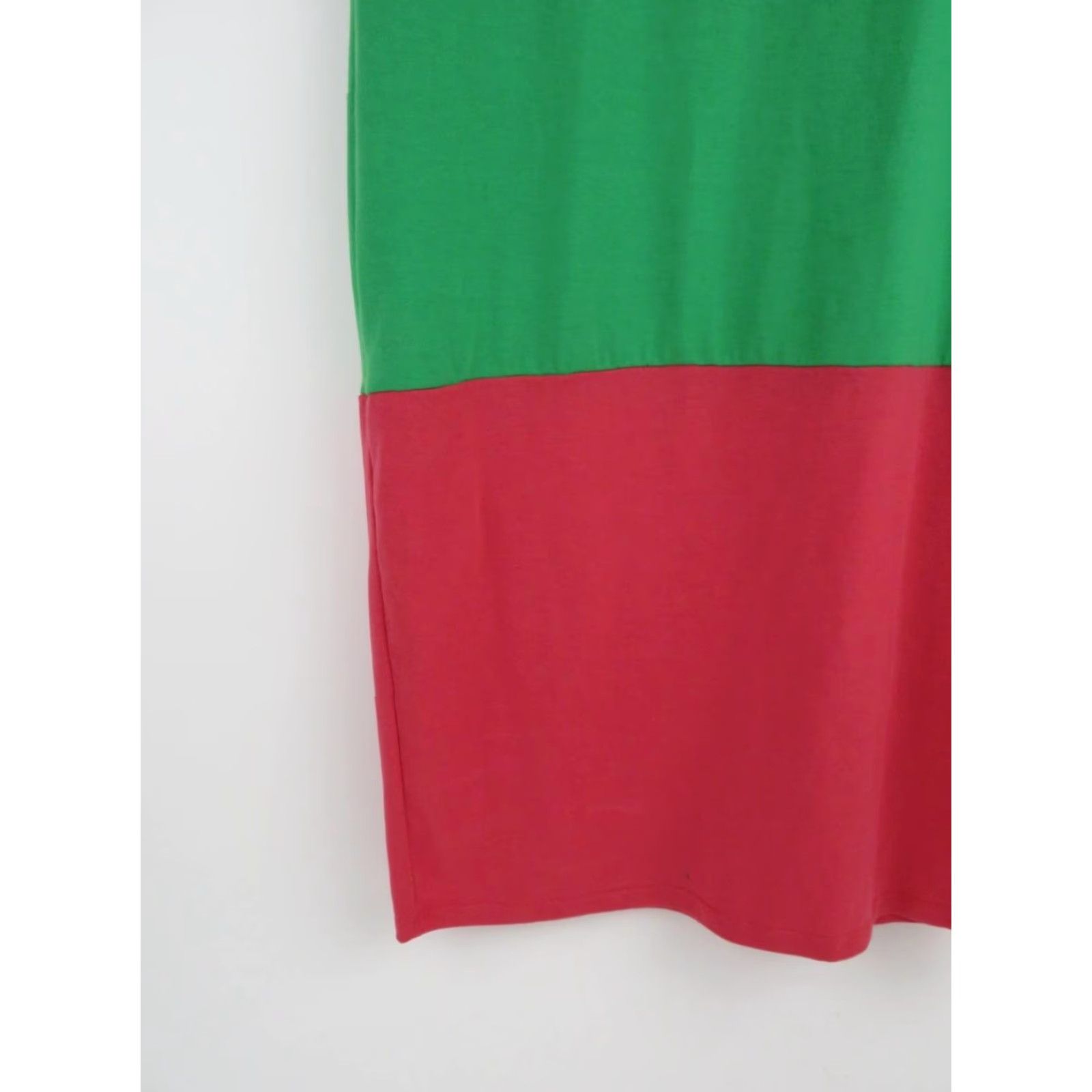 Vintage VINTAGELuLaRoe Julia Dress Small Green Yellow Red Stripe Pencil Bodycon Stretch Jamaica Size S / US 4 / IT 40 - 3 Thumbnail