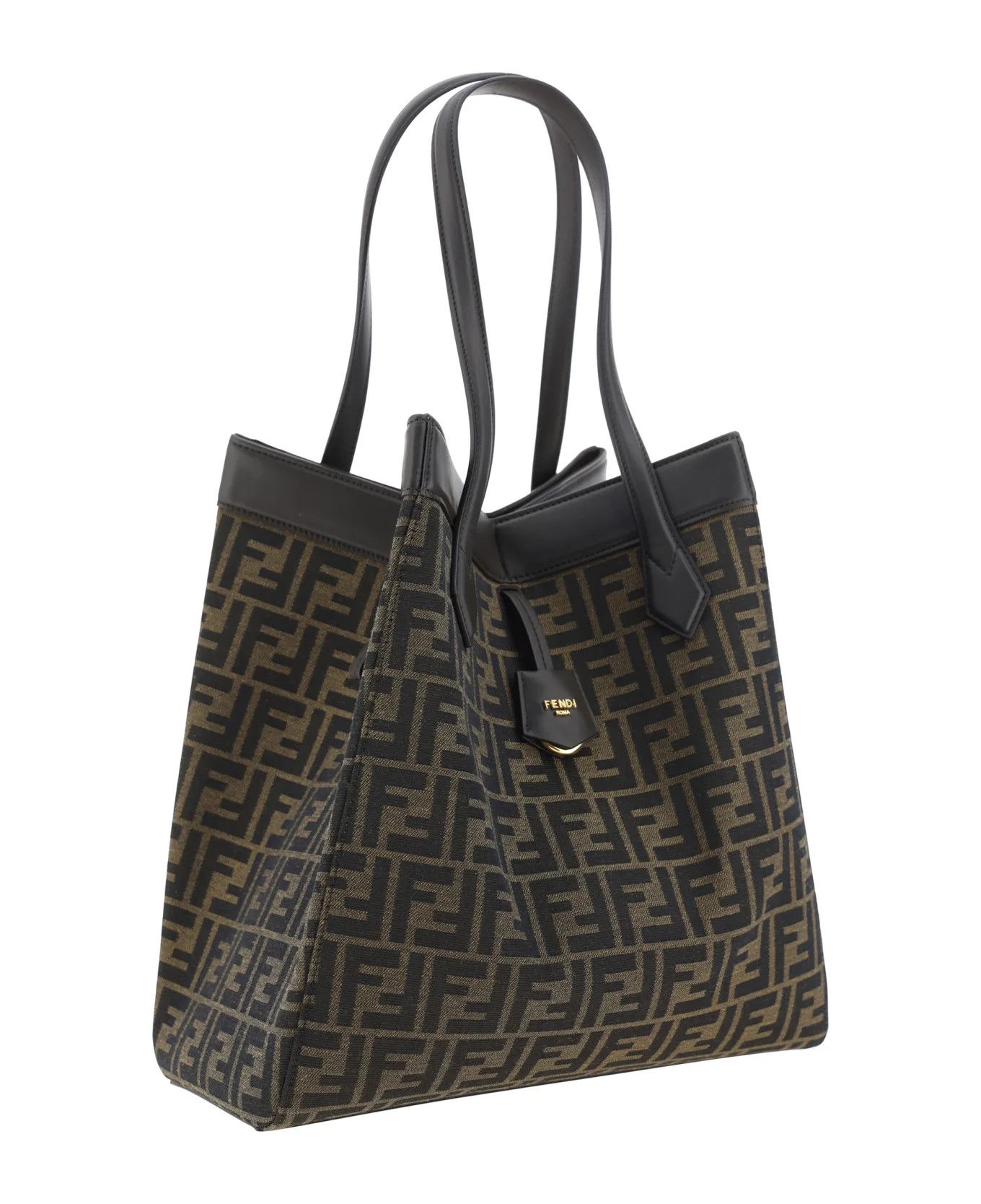 Fendi o1s1wg111125 Size: OS/ Origami Large in Black/Beige Size ONE SIZE - 2 Thumbnail