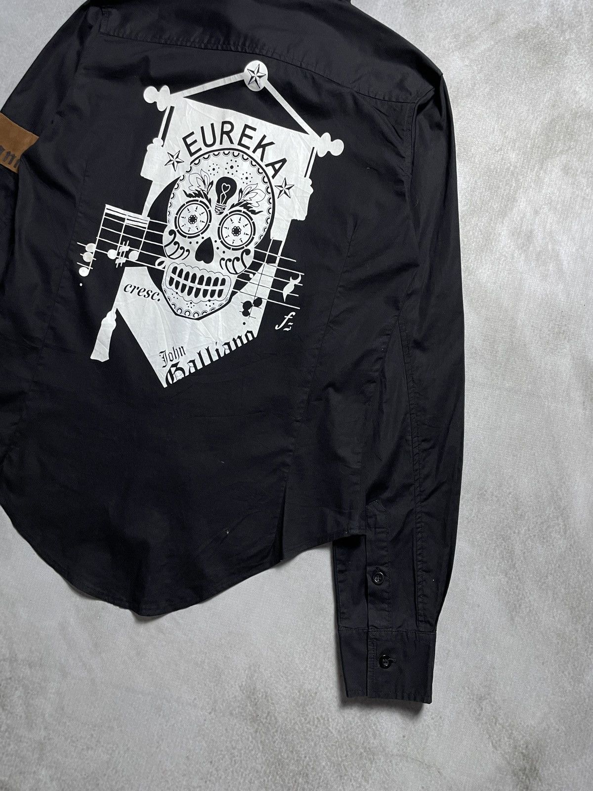 John Galliano SS 2006 John Galliano Eureka Skull Printed Shirt Size US M / EU 48-50 / 2 - 9 Thumbnail