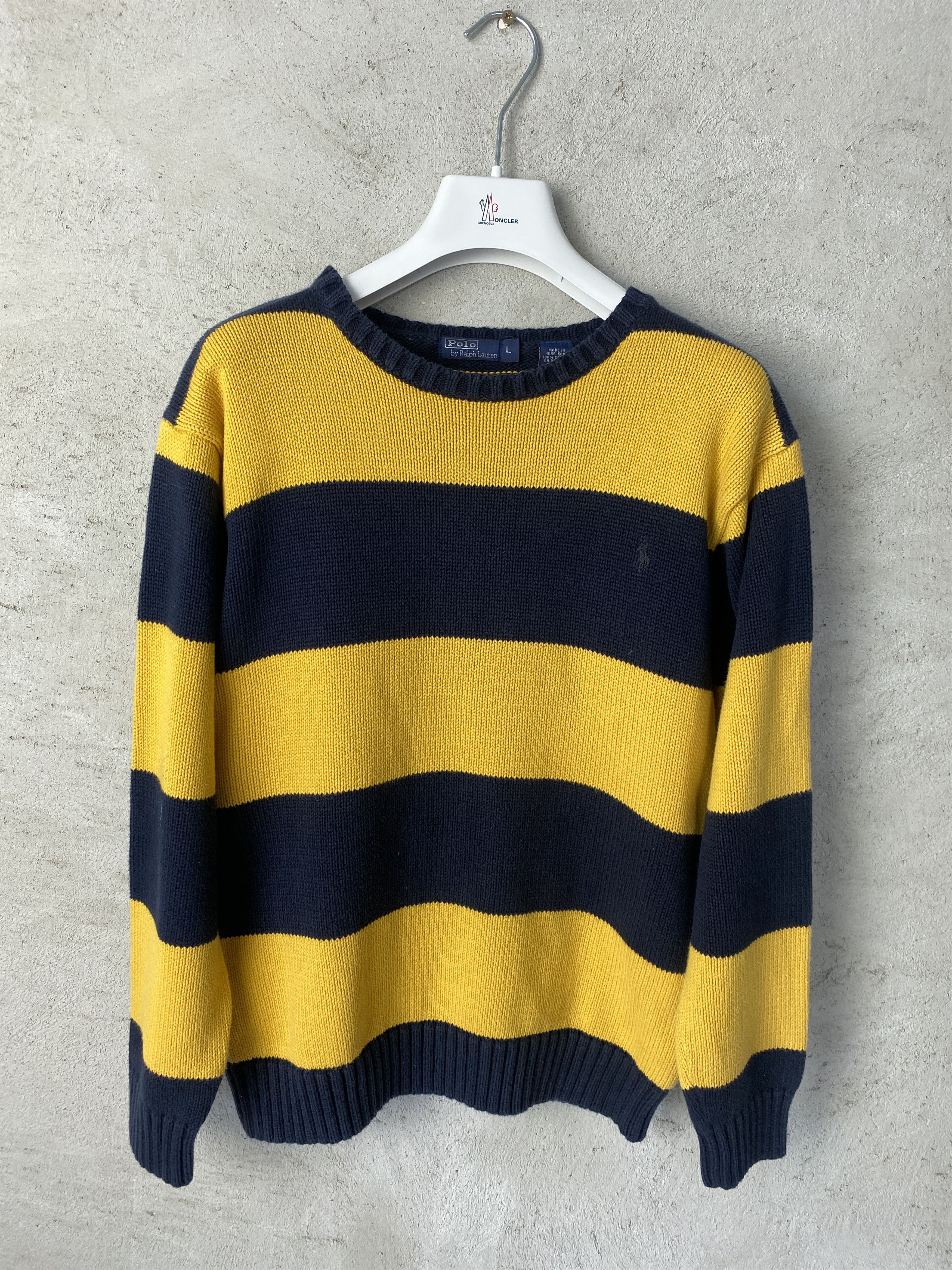 Polo Ralph Lauren Polo Ralph Lauren vintage striped sweater knitwear Size L / US 10 / IT 46 - 1 Thumbnail
