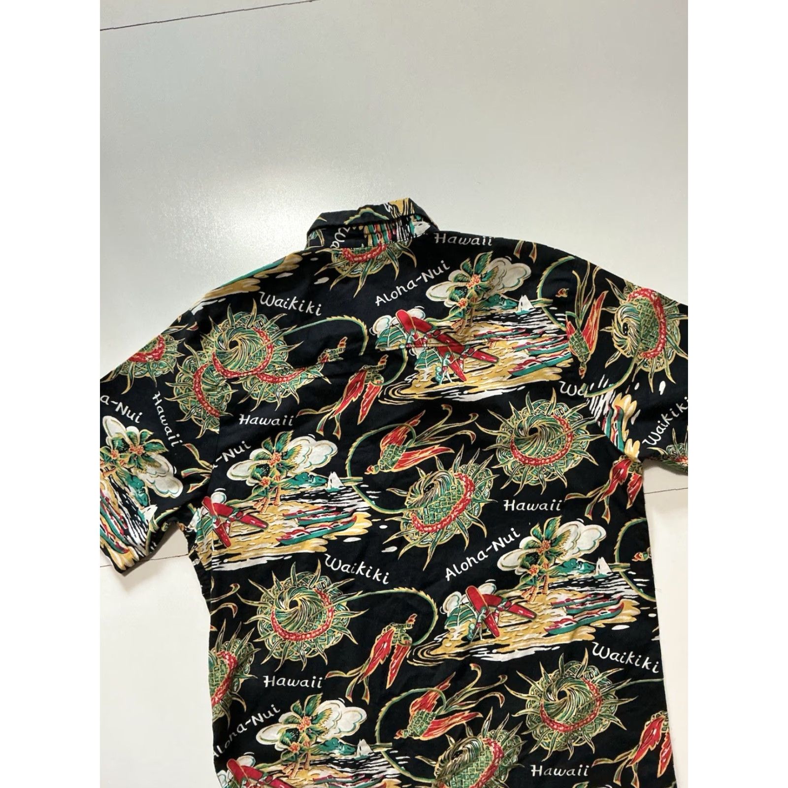 Huf Huf Worldwide Aloha Nui Hawaii All Over Print Hawaiian Button Front S/S Shirt MD M Multicolor Mens Shirt Size US M / EU 48-50 / 2 - 4 Thumbnail