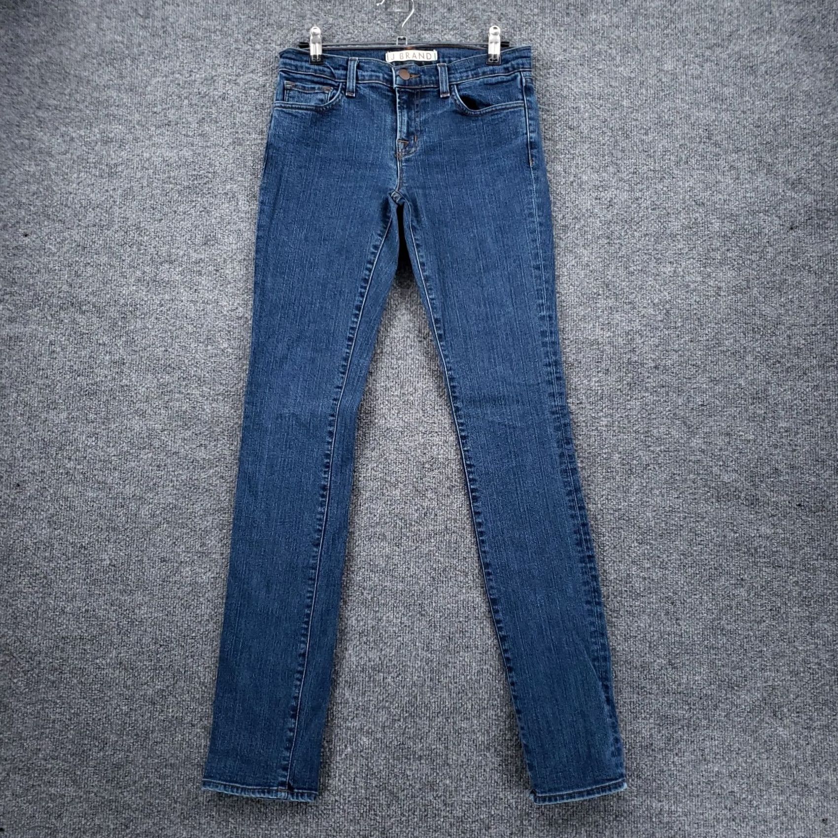 J Brand J Brand Jeans Womens 10 Jeans Blue Denim Low Rise Skinny 28x32 Medium Wash Fall Winter Spring Summer Womens Jeans Size 32" / US 10 / IT 46 - 2 Thumbnail