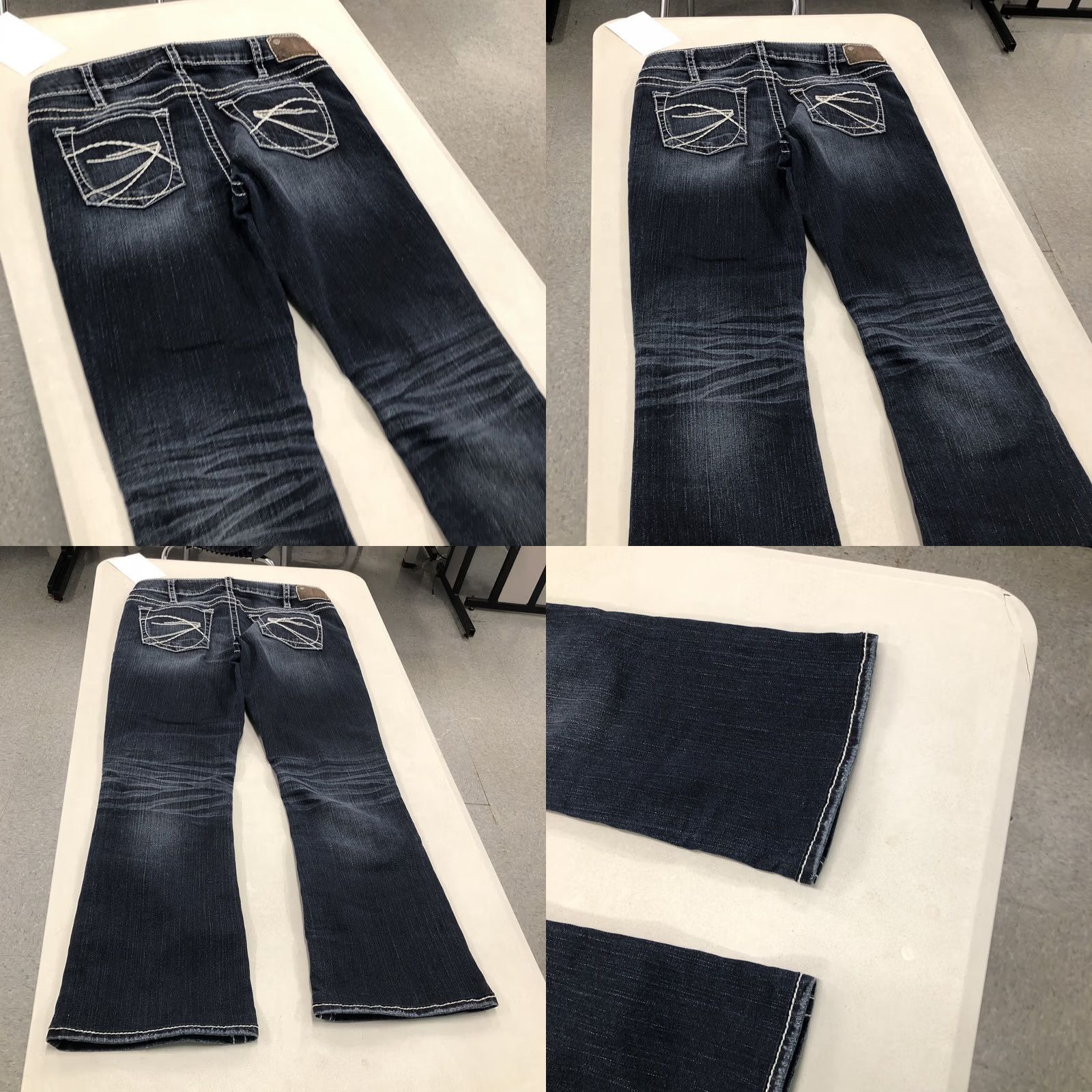 Silver Jeans Co. Silver Jeans Aiko Bootcut Jeans Womens 32x28 Denim Dark Stretch 5-Pocket Button Zip Haw 90s Cowboy Hipster Logo Modern Size 24" / US 00 / IT 34 - 9 Thumbnail