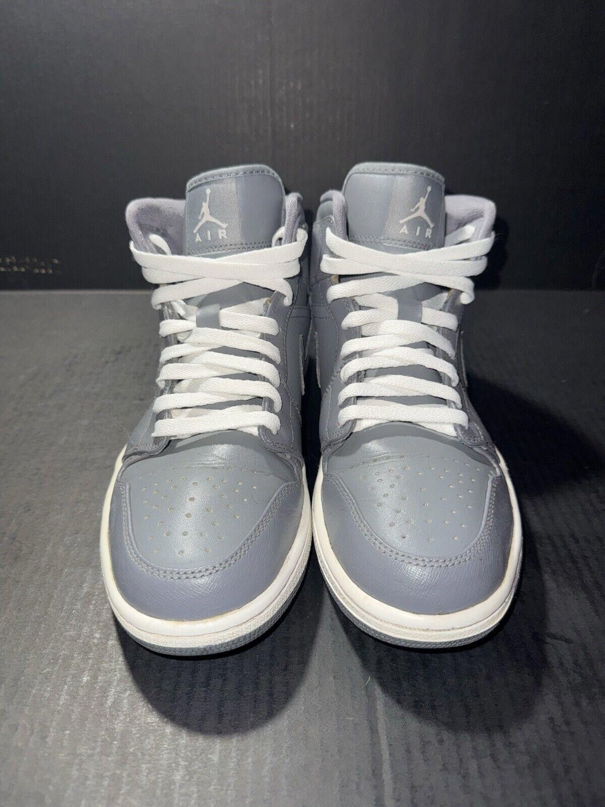 Jordan Brand Nike Air Jordan 1 Mid Cool Grey White - 554724-003 - Sz 9.5 Size US 9.5 / EU 42-43 - 3 Thumbnail