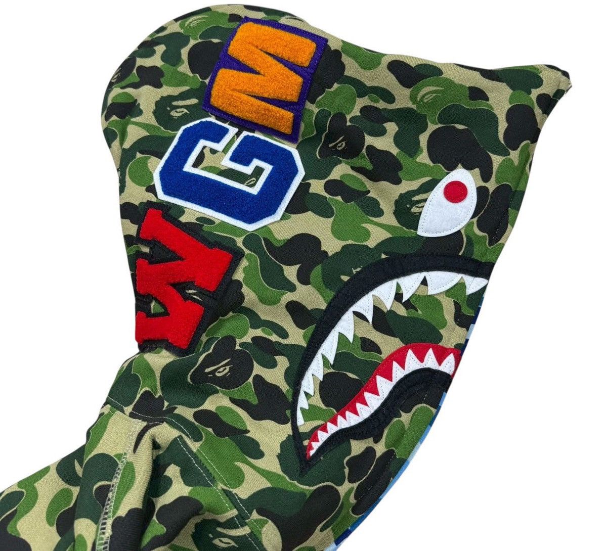 Bape BAPE Shark ALL Zip Hoodie green blue camo Size US XXL / EU 58 / 5 - 2 Thumbnail