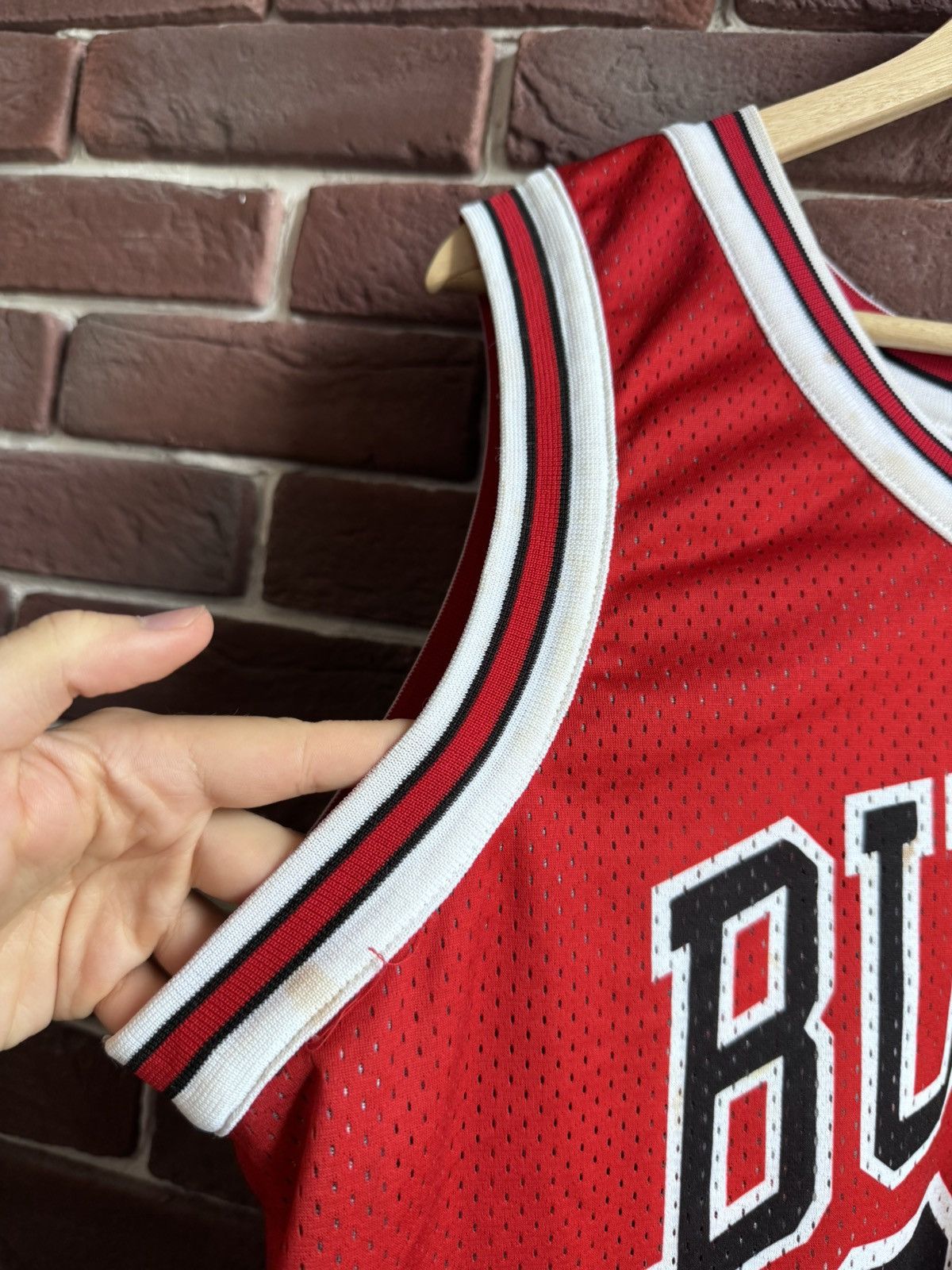 NBA Vintage Champion Chicago Bulls Basketball NBA Jersey Jordan Size US L / EU 52-54 / 3 - 10 Thumbnail