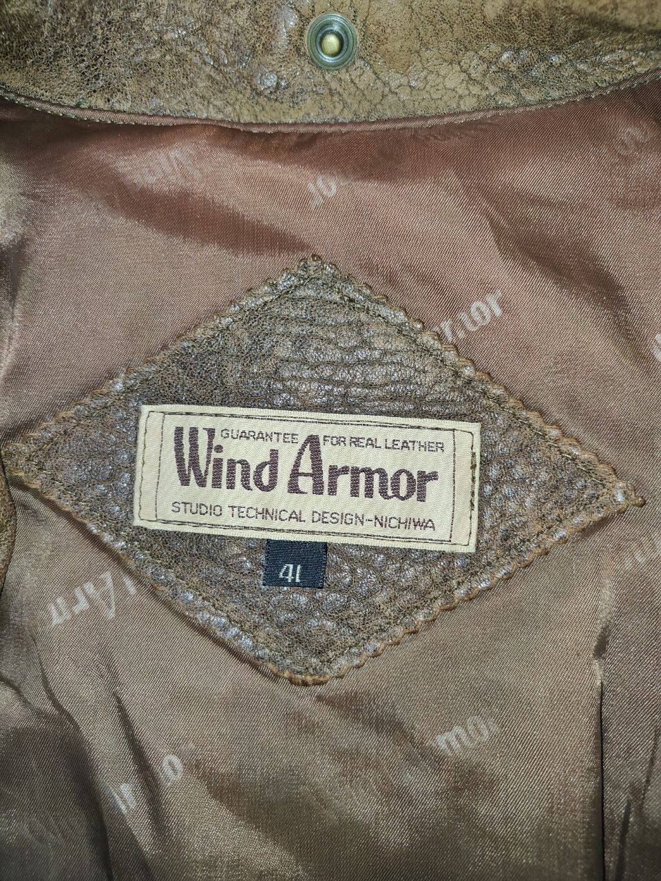 Leather Wind Armor Bomber Leather Jacket Size US XXL / EU 58 / 5 - 5 Thumbnail