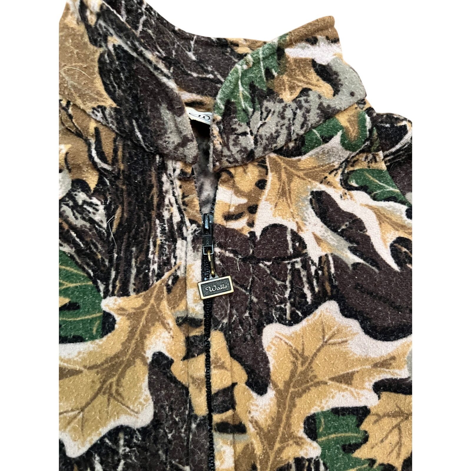 Vintage Walls Vintage Camo Leaf Pattern Fleece Jacket Made in USA XL Size US XL / EU 56 / 4 - 2 Thumbnail