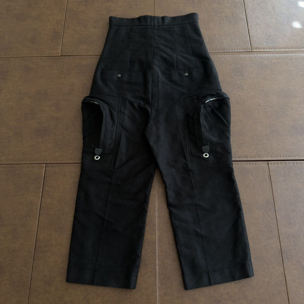 Rick Owens FW2018 "Sisyphus" Cotton Moleskin Cargo Cropped Pants Size US 30 / EU 46 - 3 Thumbnail