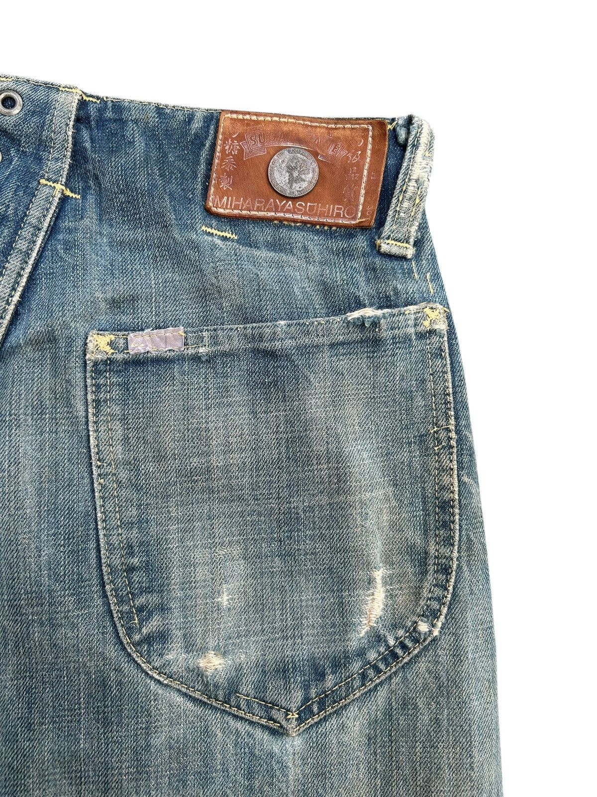 Maison MIHARA YASUHIRO MIHARAYASUHIRO X SUGAR CANE Selvedge Distressed Denim Jeans Size US 36 / EU 52 - 5 Thumbnail