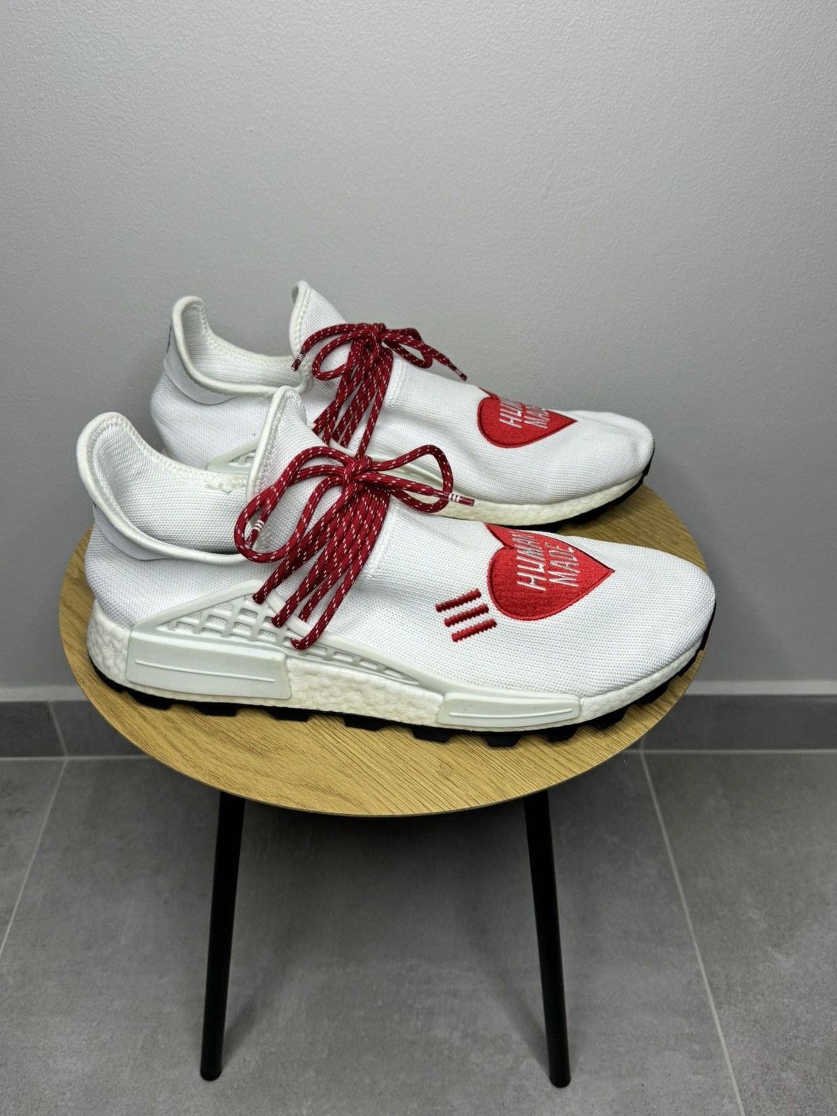 image of Adidas X Pharell Williams Human Made Love Pack Shoes in White, Men's (Size 13)