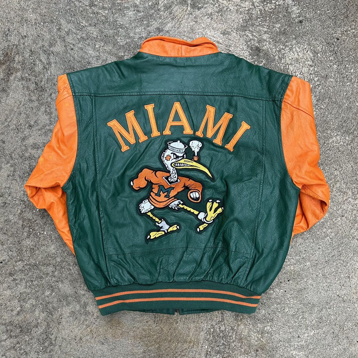 Vintage Vintage University of Miami Varsity Jacket | Grailed