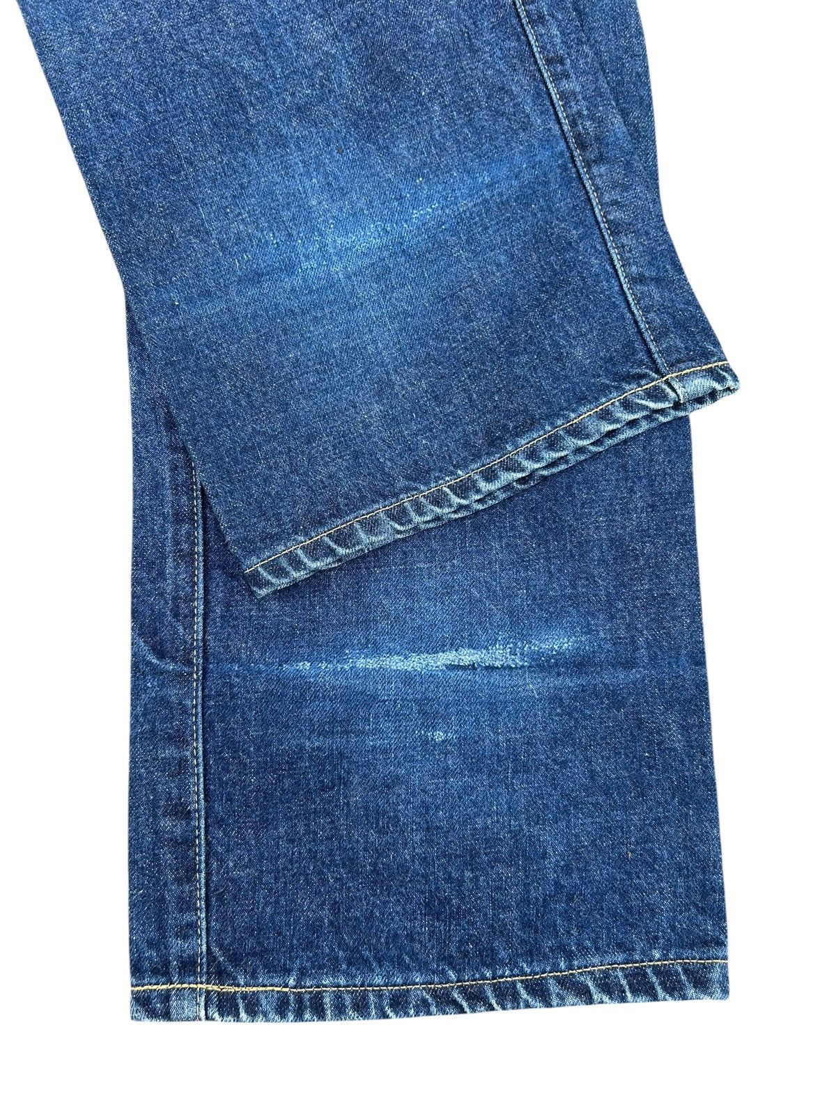 Kapital Vintage Levis Big E Selvedge Buckle Back Distressed Denim Size US 35 - 16 Thumbnail