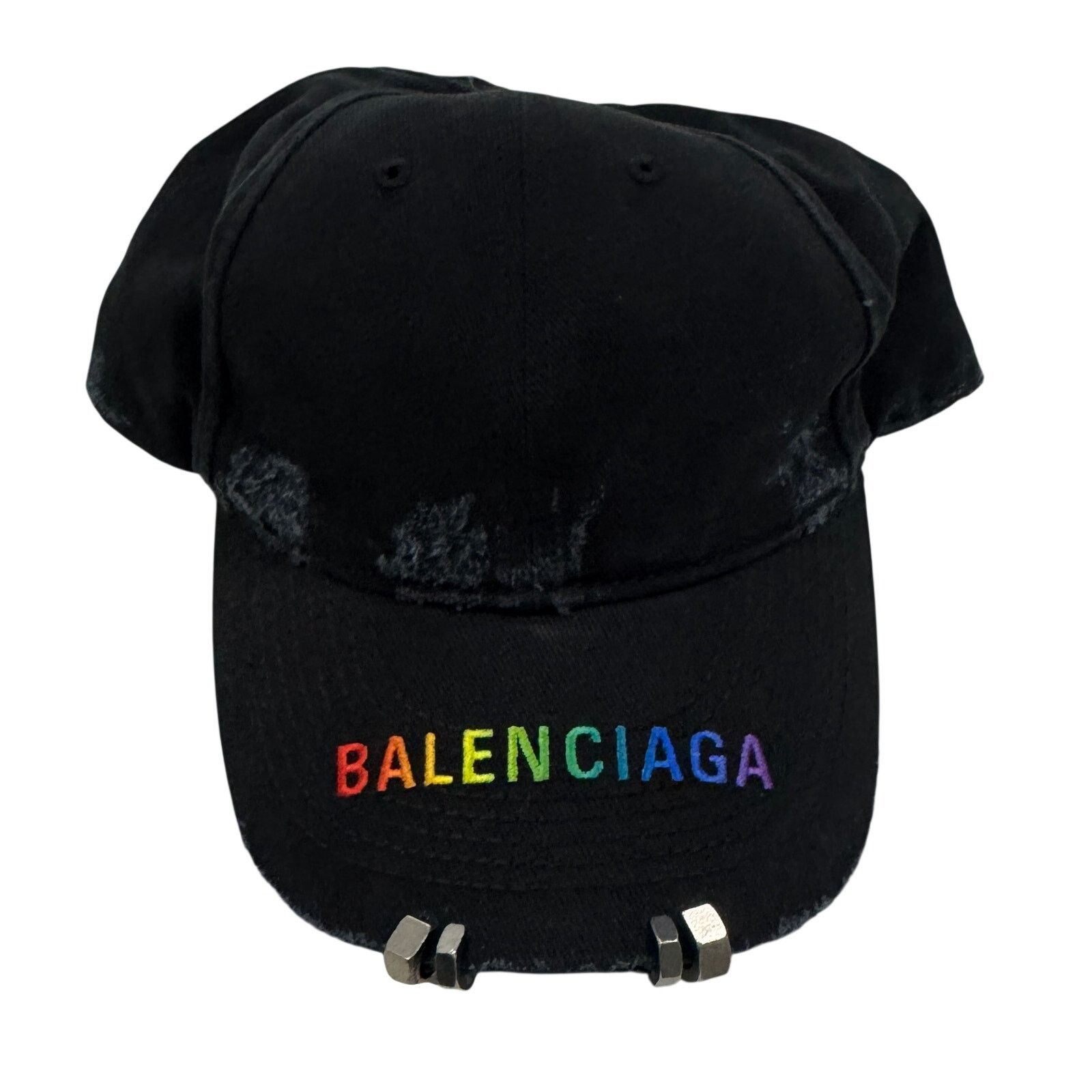 Balenciaga Balenciaga rainbow logo cap | Grailed