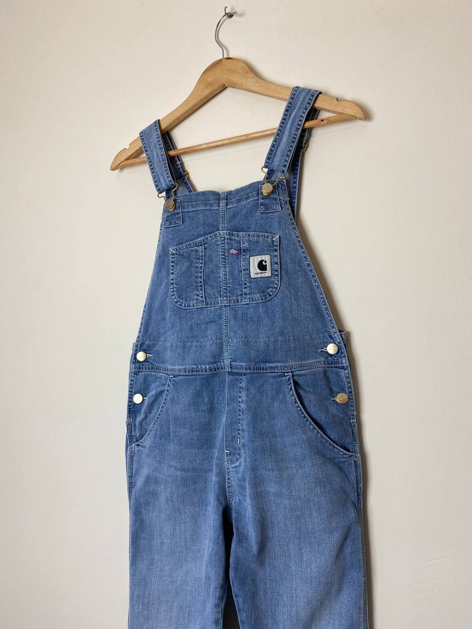 image of Carhartt Wip W' Bib Overall Pants in Light Blue, Men's (Size 26)