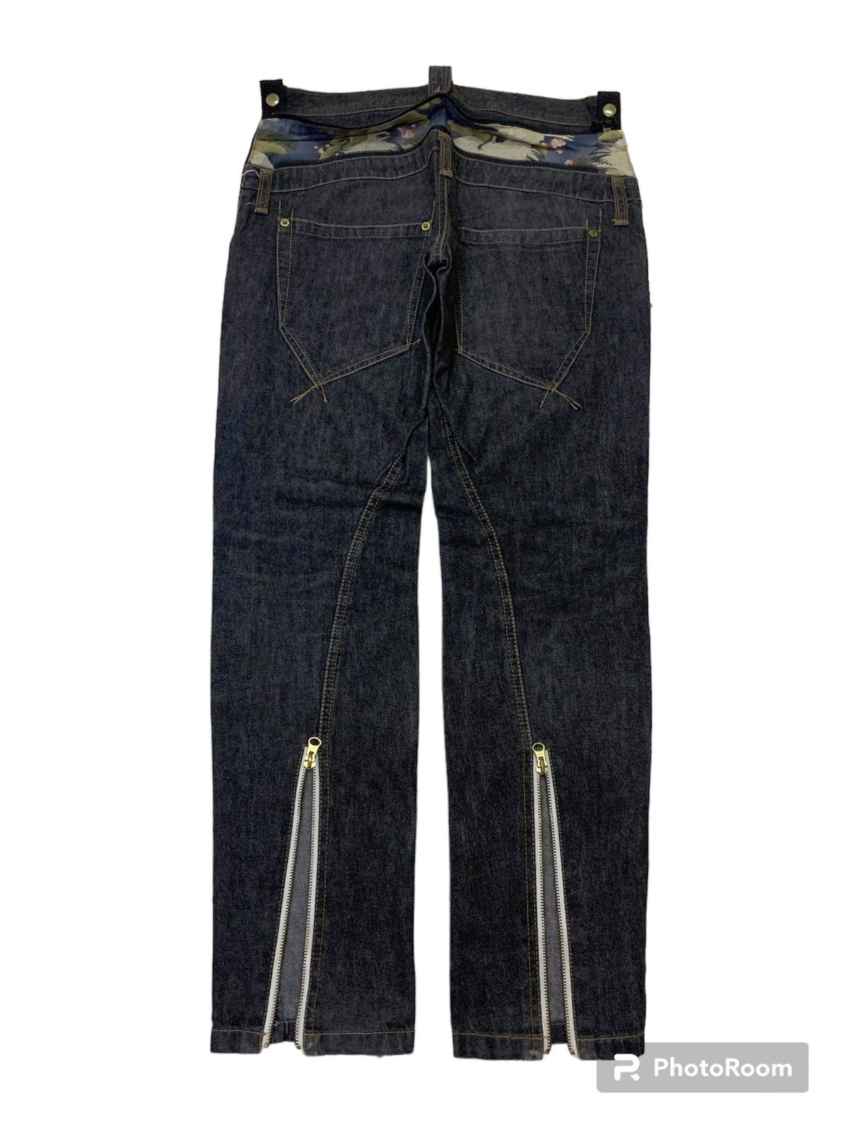 Hysteric Glamour 💥Vtg Ppfm Custom Performance Black Denim Size US 31 - 1 Thumbnail