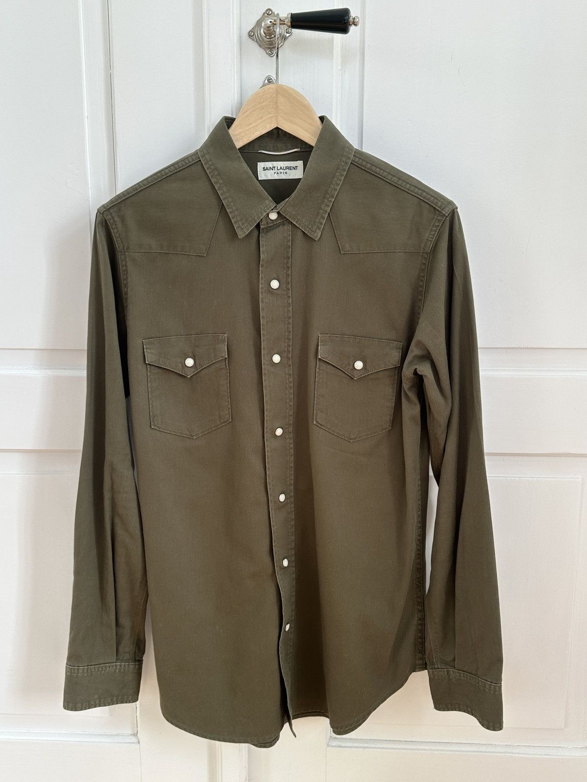 Saint Laurent Paris Saint Laurent Paris Shirt Hedi Slimane Era Size US M / EU 48-50 / 2 - 1 Thumbnail
