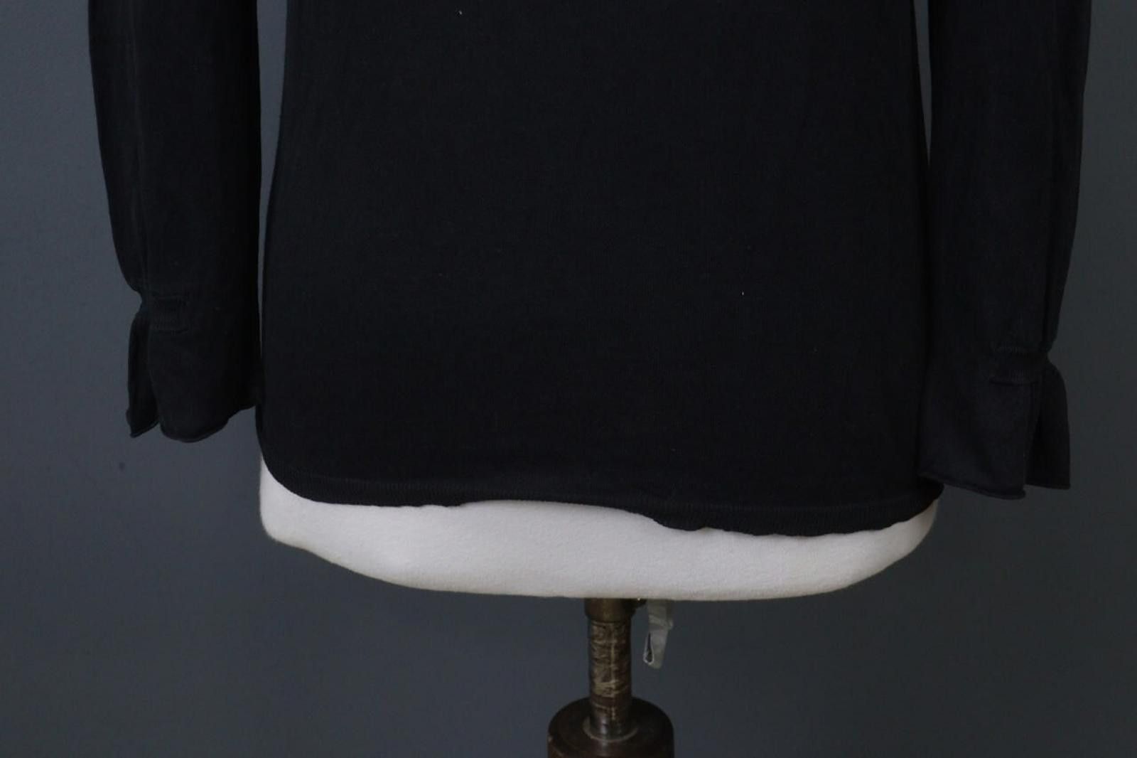 Zadig & Voltaire Zadig & Voltaire Black Stretch Relaxed Top Blouse Size M Size M / US 6-8 / IT 42-44 - 10 Thumbnail