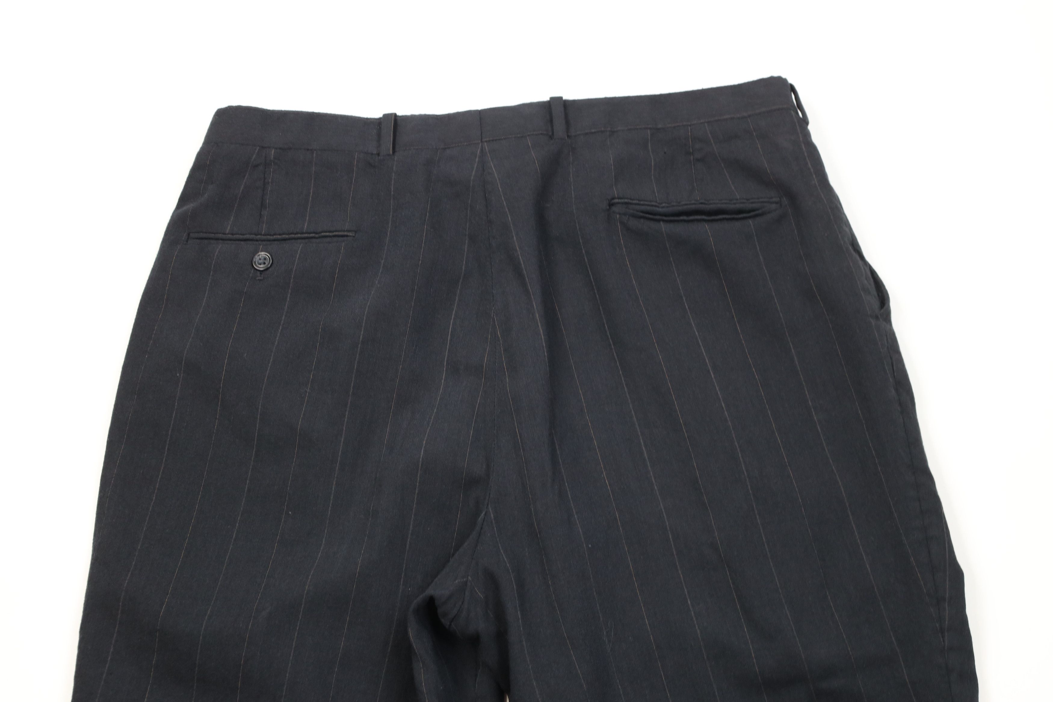Vintage Vintage 80s Distressed 2 Piece Double Breasted Striped Suit Size 42L - 19 Thumbnail