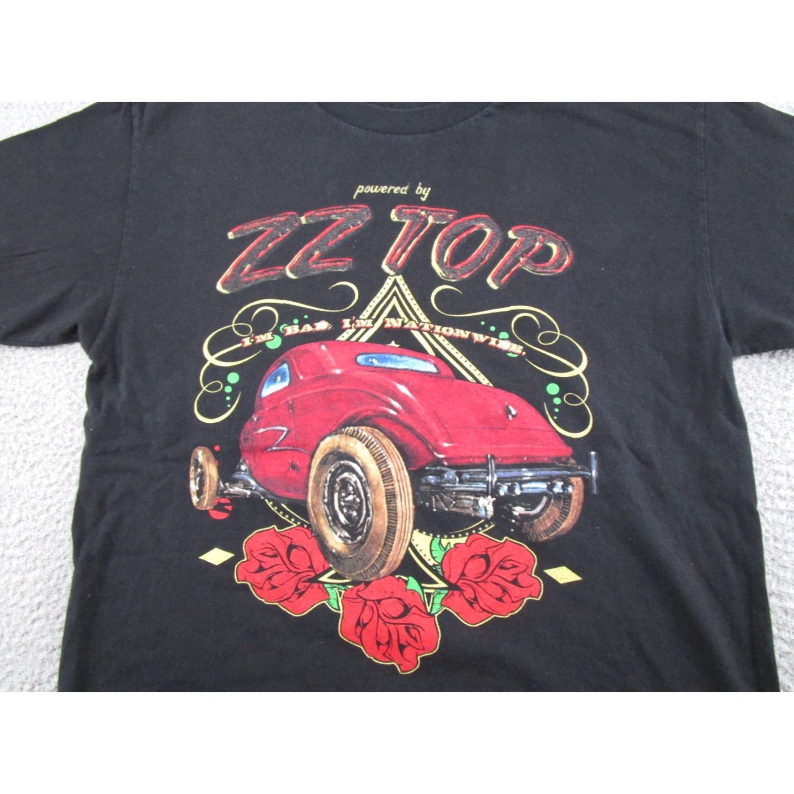 Doublet 2015 ZZ Top Double Sided Tour Graphic T-Shirt Black Cotton Men's M Short Sleeve Crew Neck Rock Band Music Shirt Size US M / EU 48-50 / 2 - 2 Thumbnail