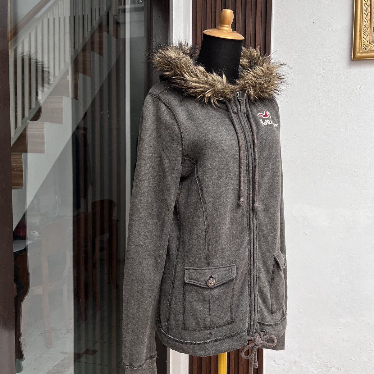 Hollister Y2k Hollister Faur Hoodie Racoon Size M / US 6-8 / IT 42-44 - 3 Thumbnail