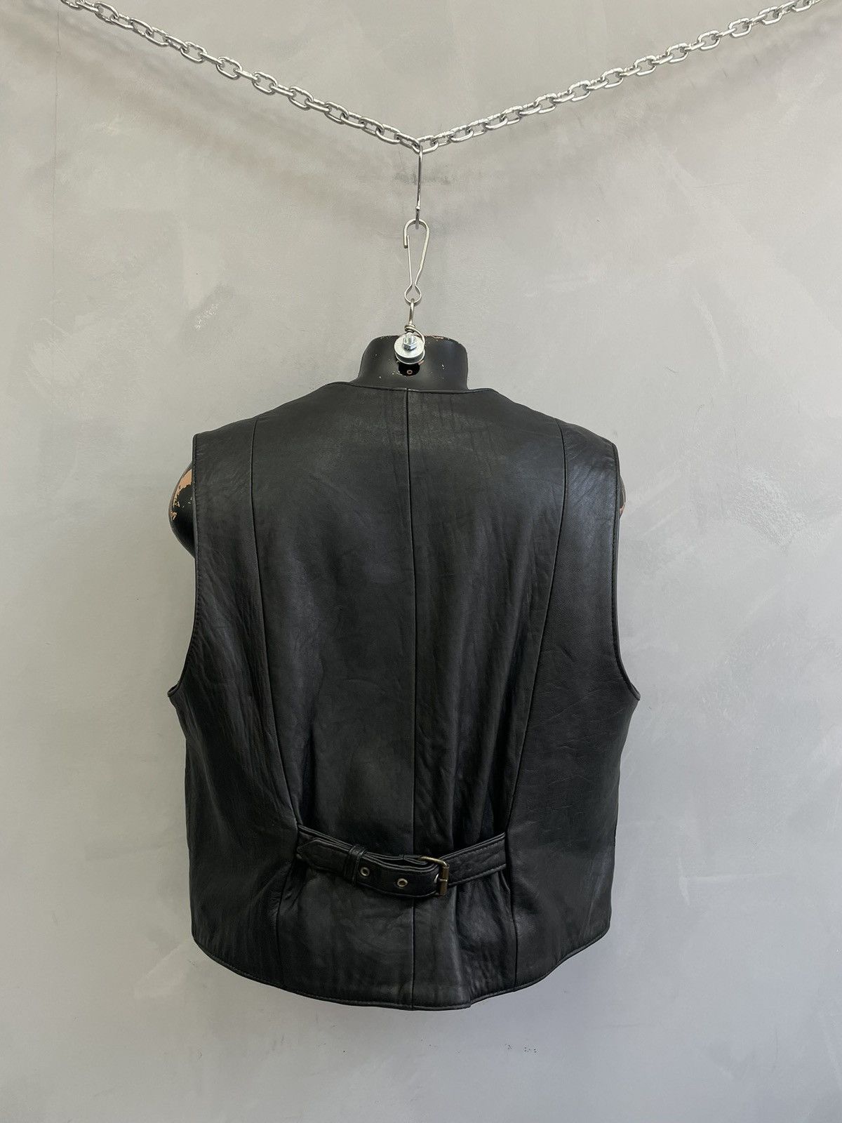 Harley Davidson Harley davidson style leather vest punk gothic y2k Size US L / EU 52-54 / 3 - 9 Thumbnail