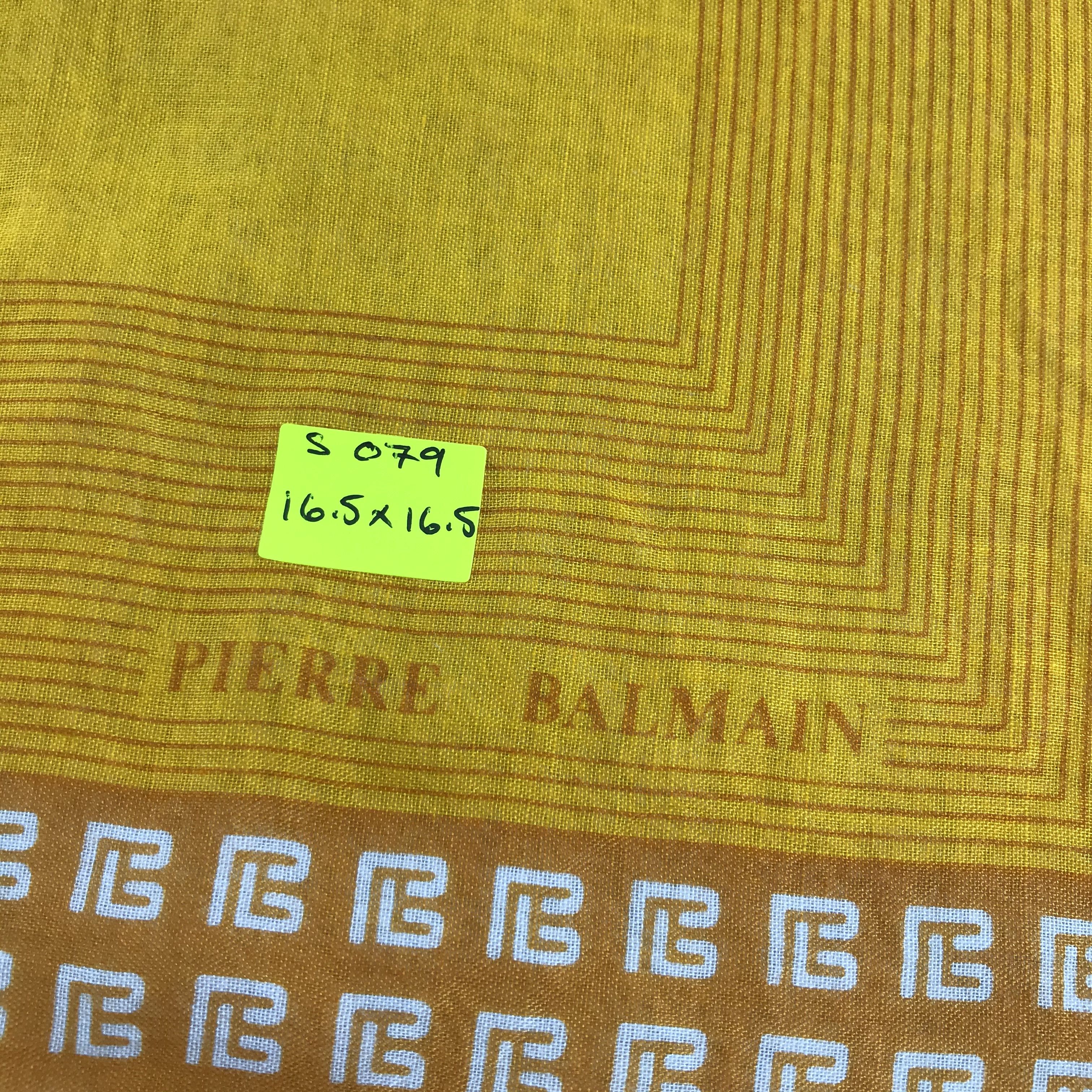 Pierre Balmain × Vintage Pierre Balmain Bandana / Handkerchief / Neckerchief - S079 Size ONE SIZE - 5 Thumbnail