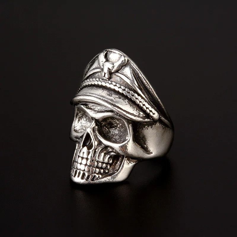 Japanese Brand × Jewelry × Vintage Officer Skull Ring Size ONE SIZE - 2 Thumbnail