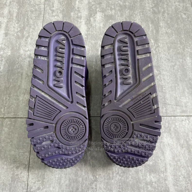 Louis Vuitton Louis Vuitton Trainer Purple Crocodile Fat Ding Board Shoe Size US 7.5 / EU 40-41 - 6 Thumbnail