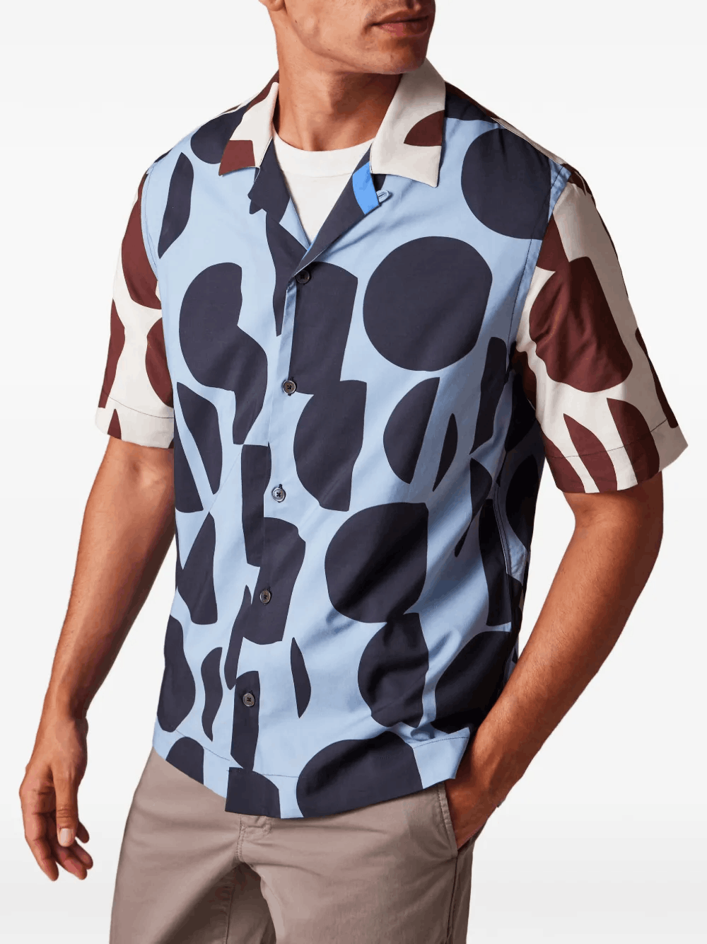 Other Blue “Cut-Up Dots” Print Short-Sleeve Shirt Size US L / EU 52-54 / 3 - 4 Thumbnail