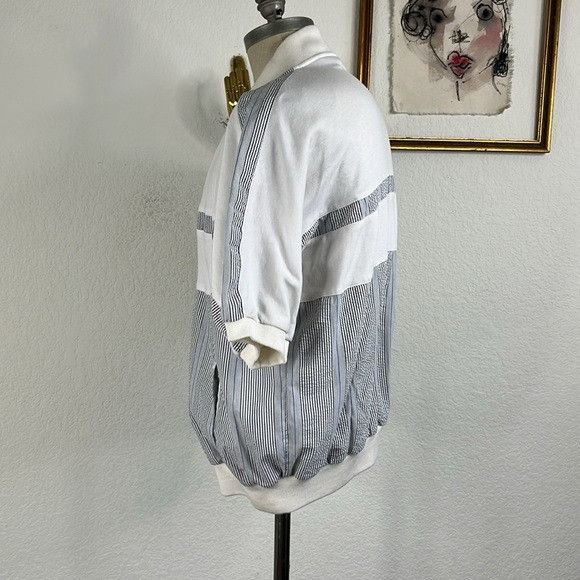 Dior VTG Dior Monsieur Mixed Media Seersucker Panel Short Sleeve Size US L / EU 52-54 / 3 - 7 Thumbnail