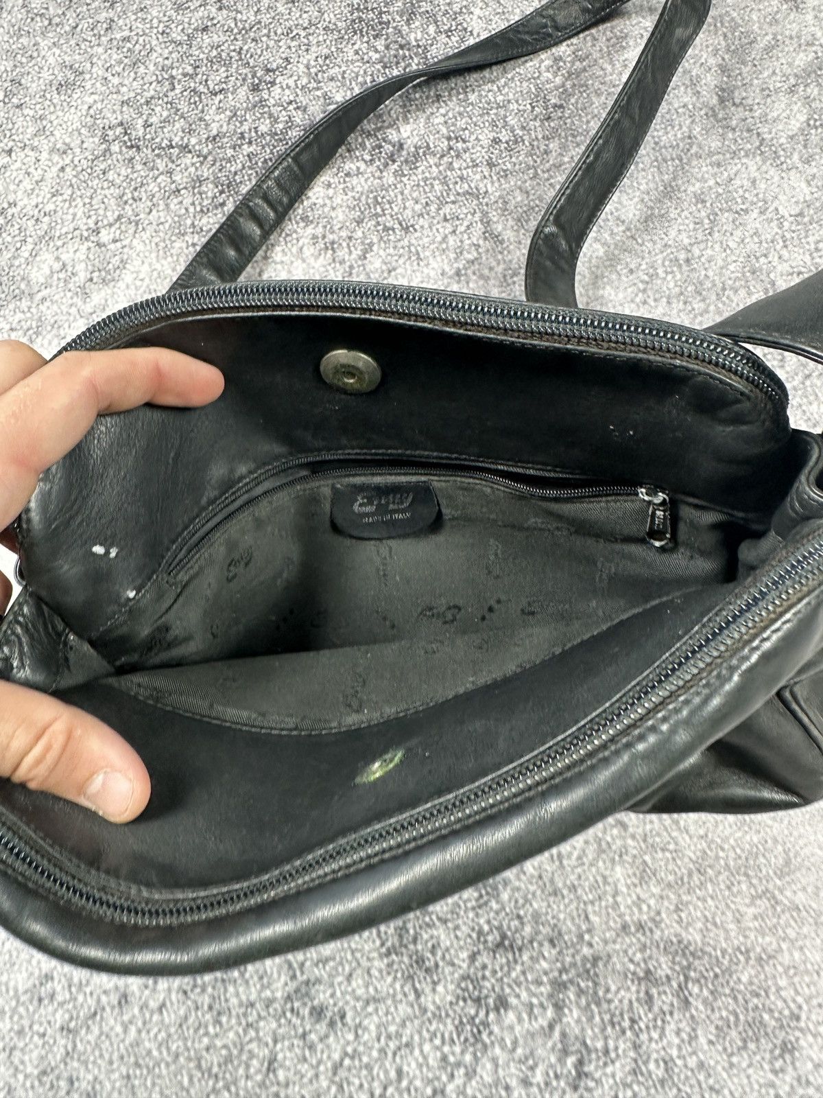 Leather Y2K Avant Garden Bag Streetwear opium alt Style Hype Rare Size ONE SIZE - 3 Thumbnail