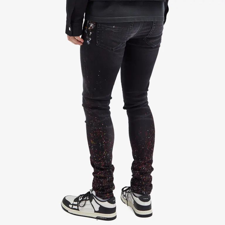 Amiri o1orln1125 Painter Skinny Jeans in Black Size US 34 / EU 50 - 4 Thumbnail