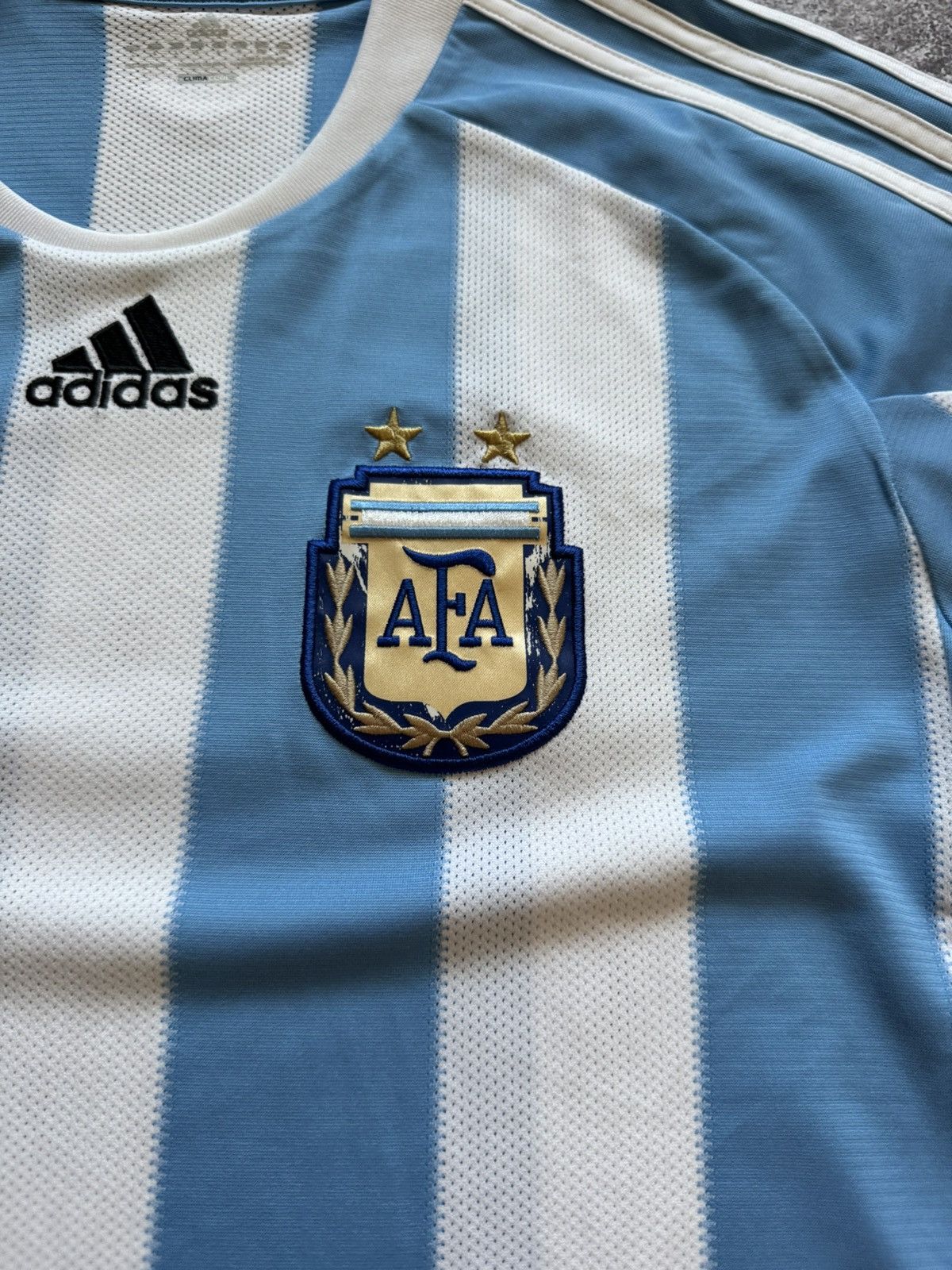 Adidas 🔥ADIDAS ARGENTINA 2010 2011 WORLD CUP FOOTBALL SOCCER JERSEY Size US XL / EU 56 / 4 - 6 Thumbnail
