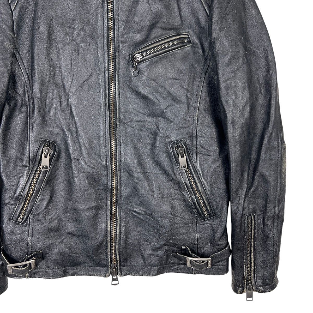 JACKROSE 💥 JACKROSE LEATHER MOTO RIDER JACKET Size US M / EU 48-50 / 2 - 7 Thumbnail