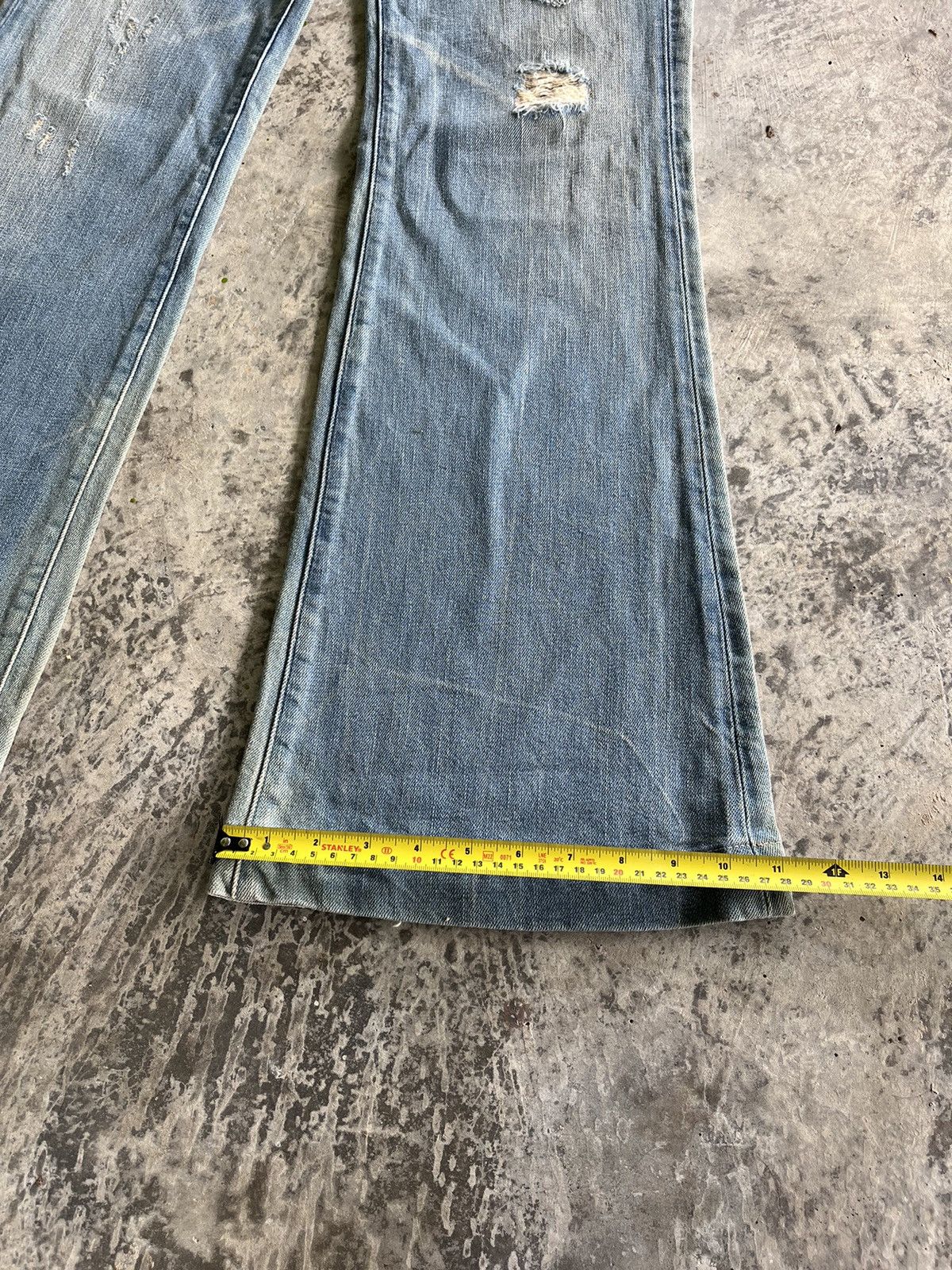 Hysteric Glamour × Levi's × Vintage Flare Distressed Levis Denim Size US 29 - 11 Thumbnail