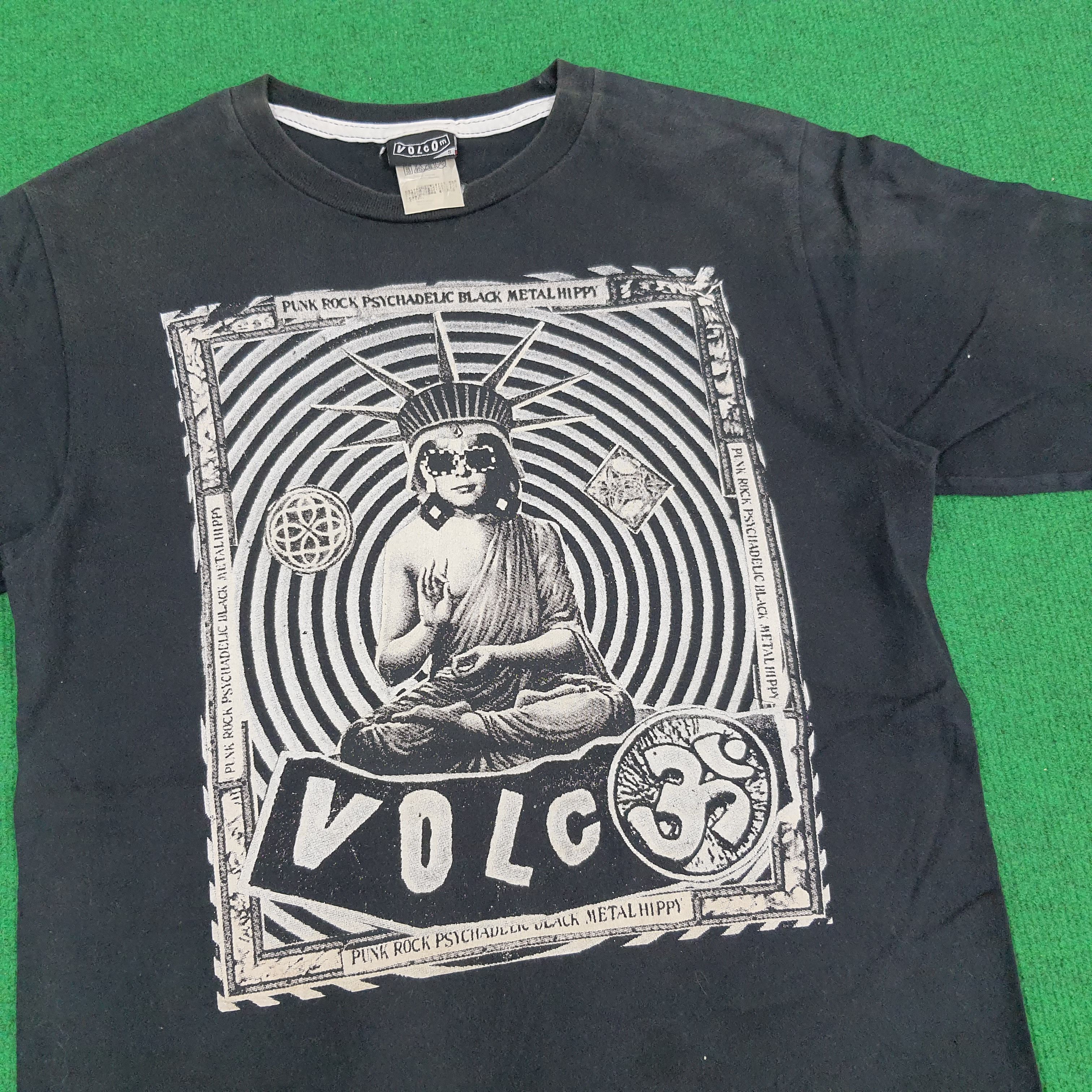 Vintage × Volcom Vintage Volcom Punk Rock Black Metal Hippy Tshirt Size US S / EU 44-46 / 1 - 2 Thumbnail