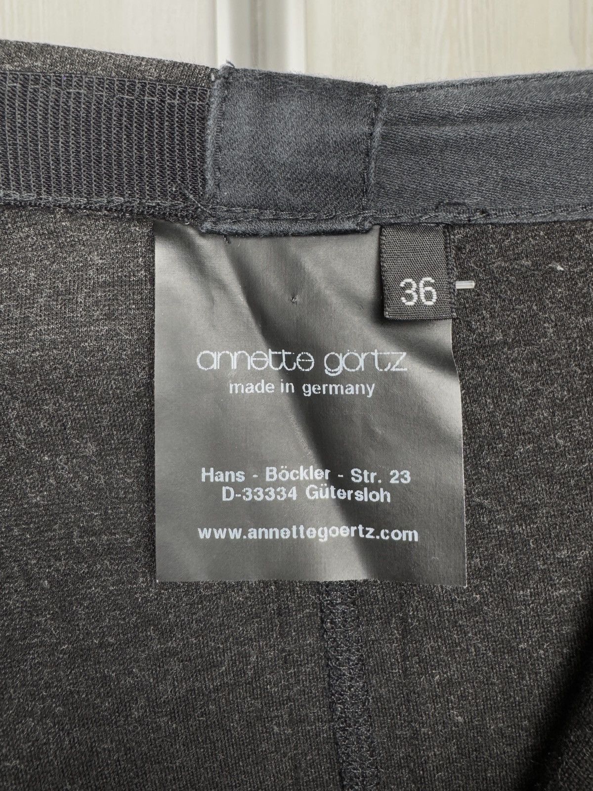Annette Gortz ANNETTE GORTZ Womens Grey Viscose Polyamide Stretch Pants Size 28" / US 6 / IT 42 - 10 Thumbnail