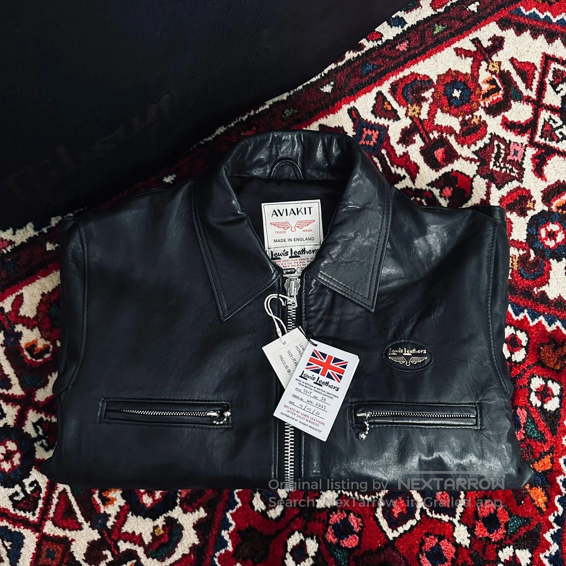 Lewis Leathers lewis leathers 551T black leather jacket. Size US M / EU 48-50 / 2 - 7 Thumbnail