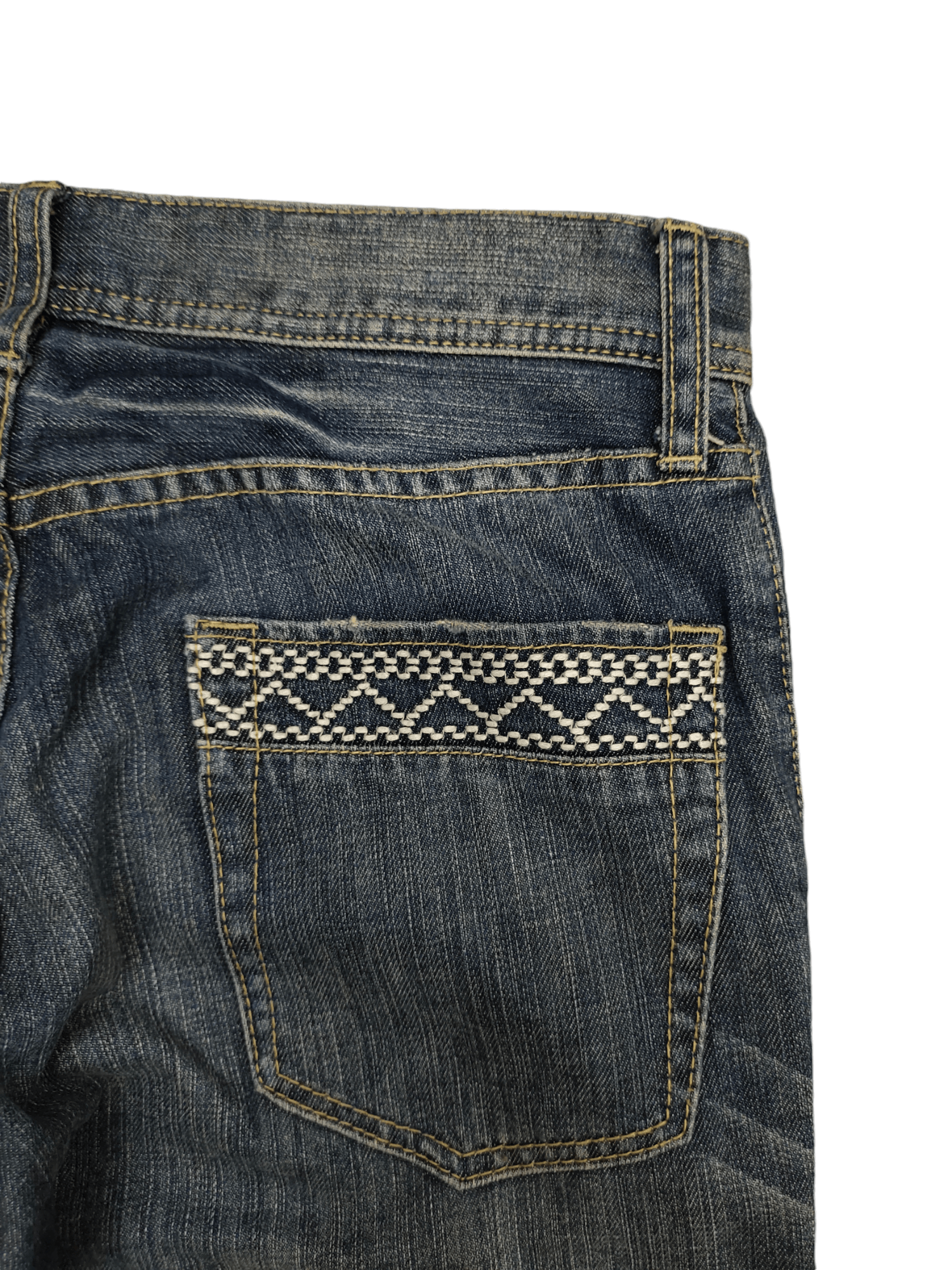 Morgan Homme Vintage Morgan Homme Japan sashiko Embroider Distress Jeans Size US 30 / EU 46 - 13 Thumbnail